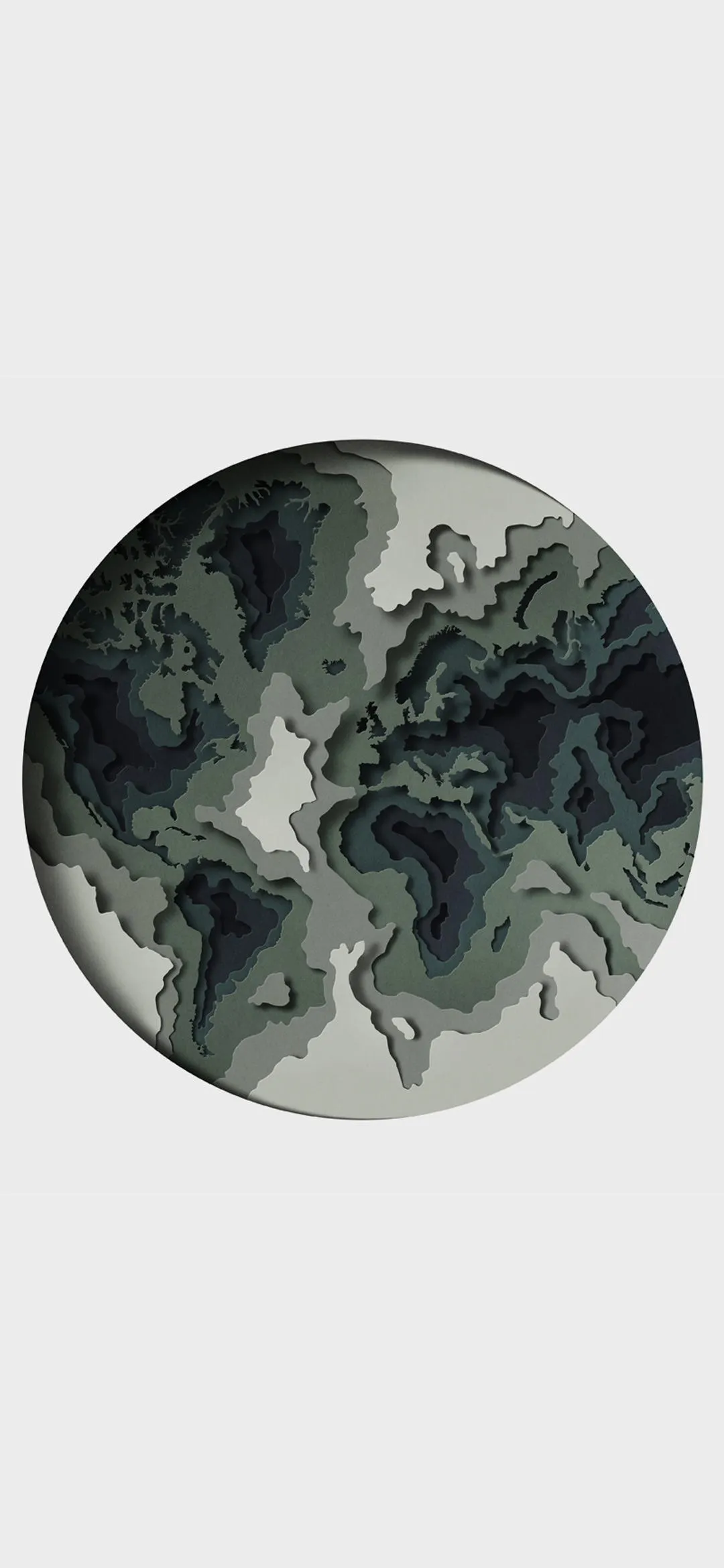 Realistic Full Moon on Clean White Background Wallpaper