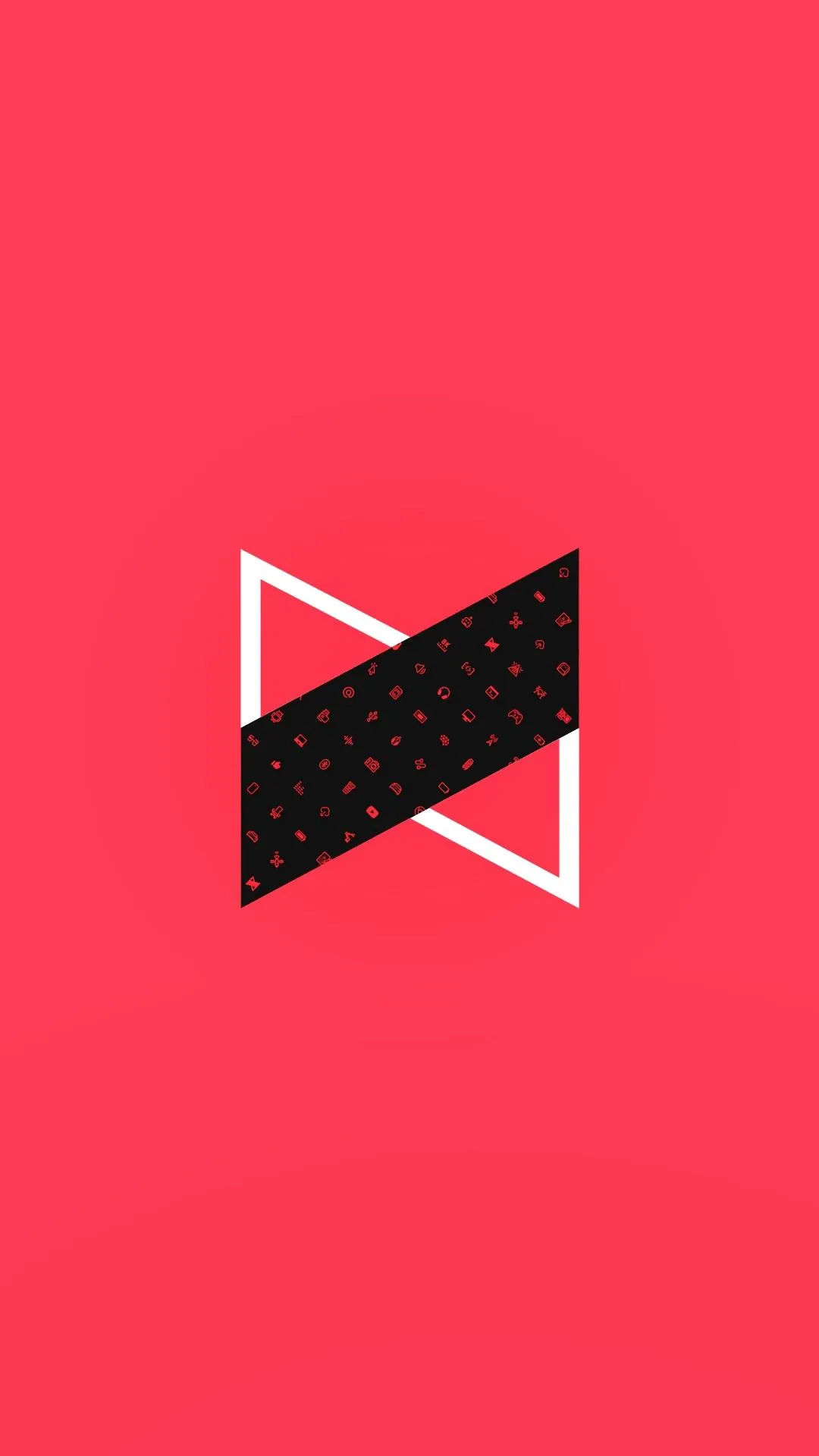 Red Abstract Geometric Minimal Background Design Wallpaper