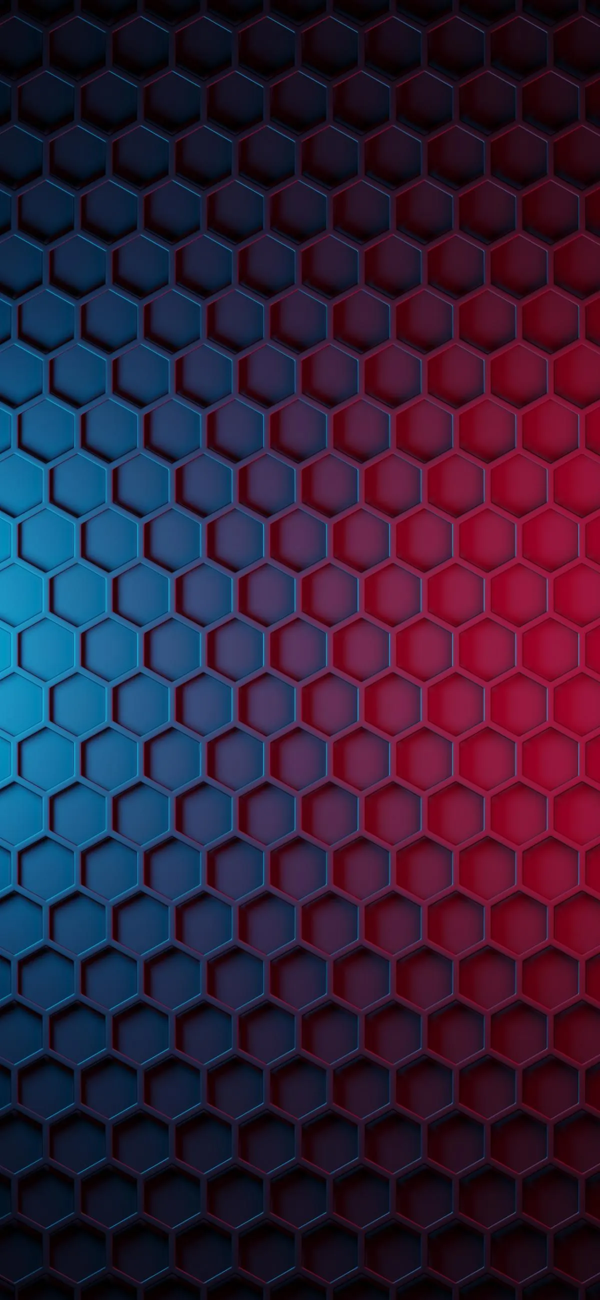 Red and Blue Honeycomb Texture Digital Background Wallpaper