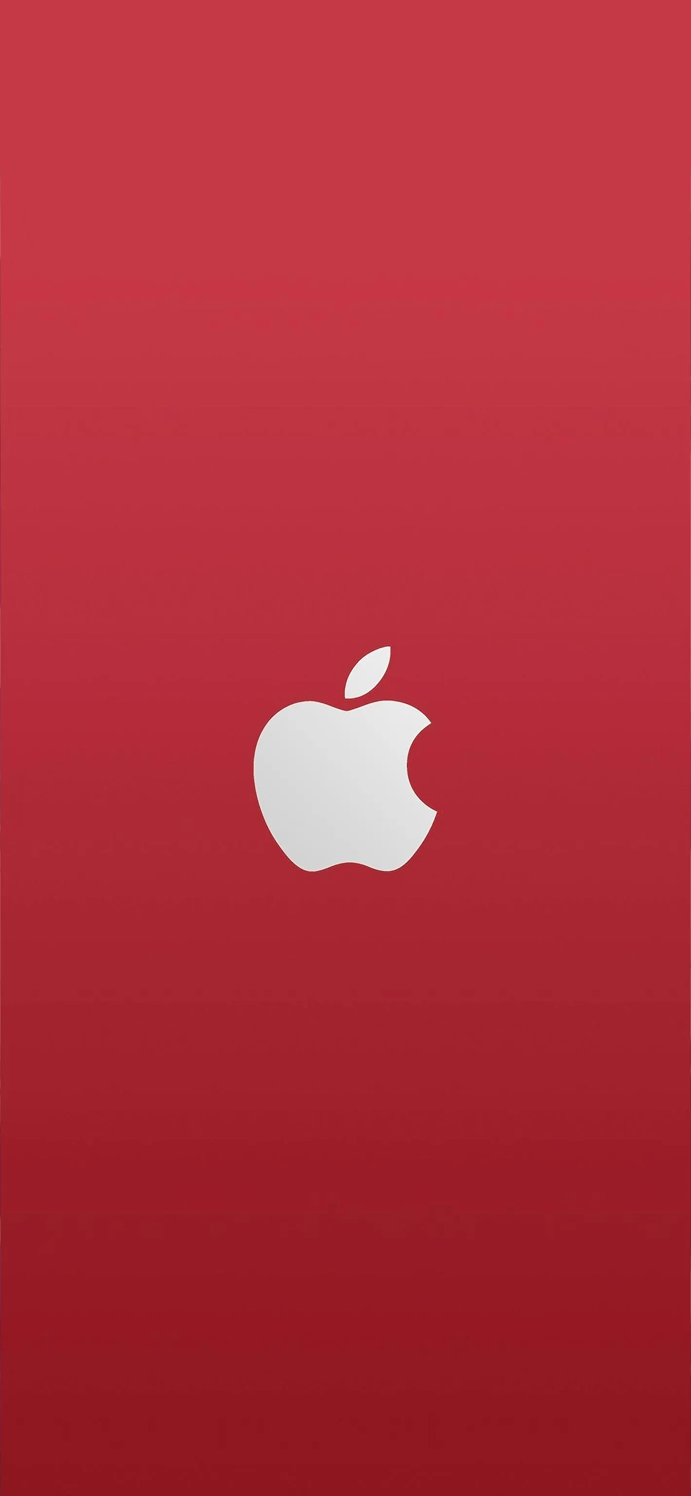 Red Apple Logo on Clean Gradient Minimal Background