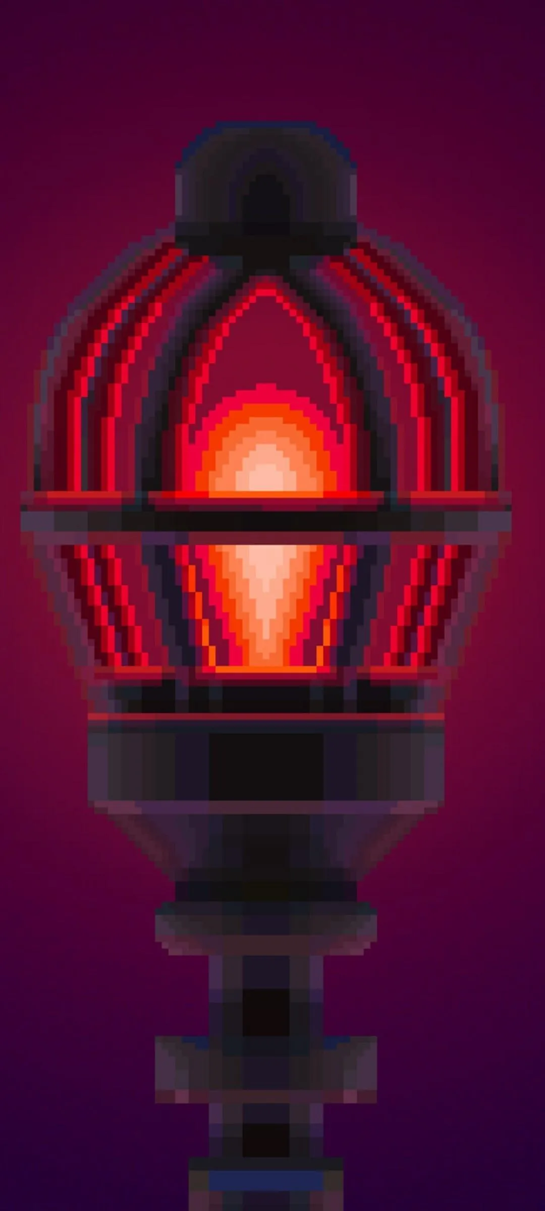 Red Lantern Glow Aesthetic Mobile Background Wallpaper