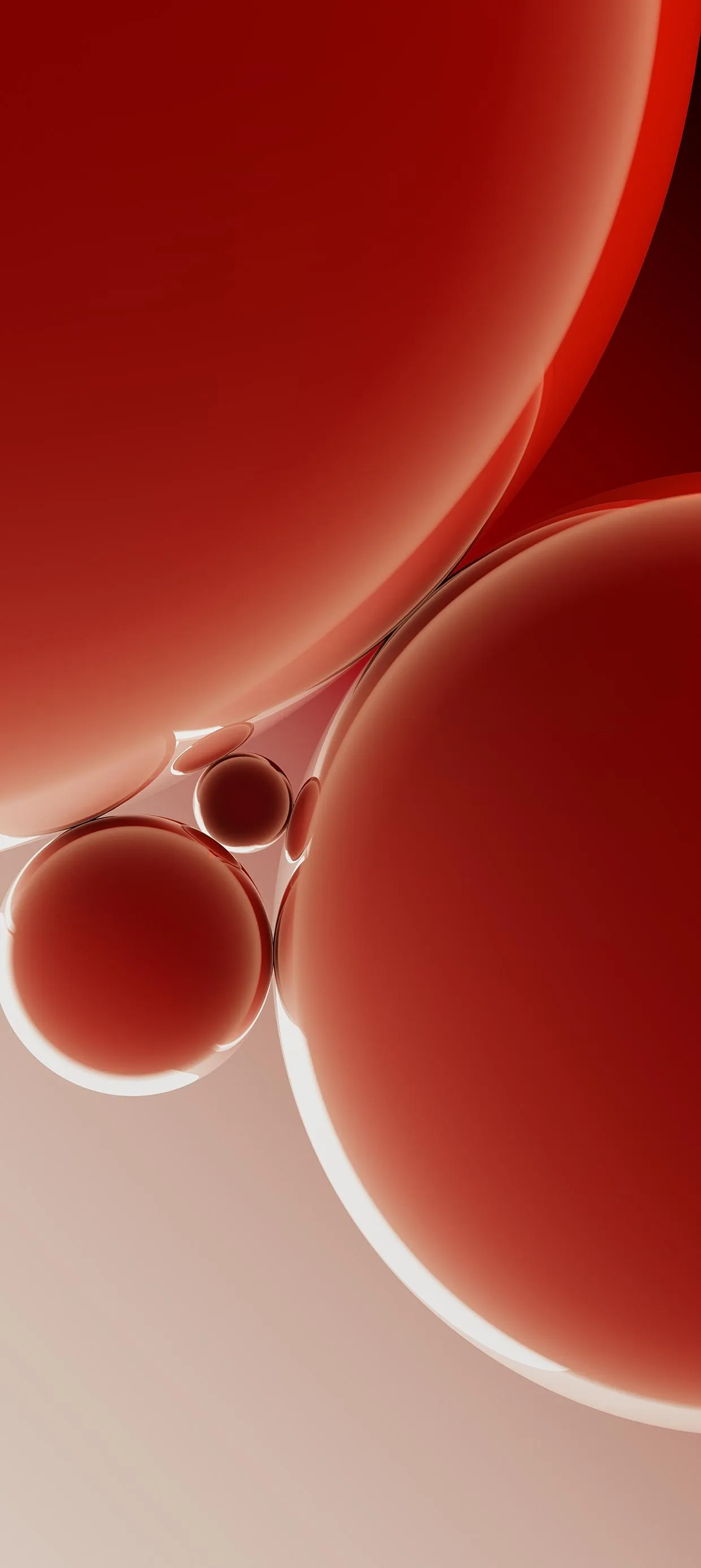 Red Liquid Abstract Modern Artistic Phone Design Wallpaper