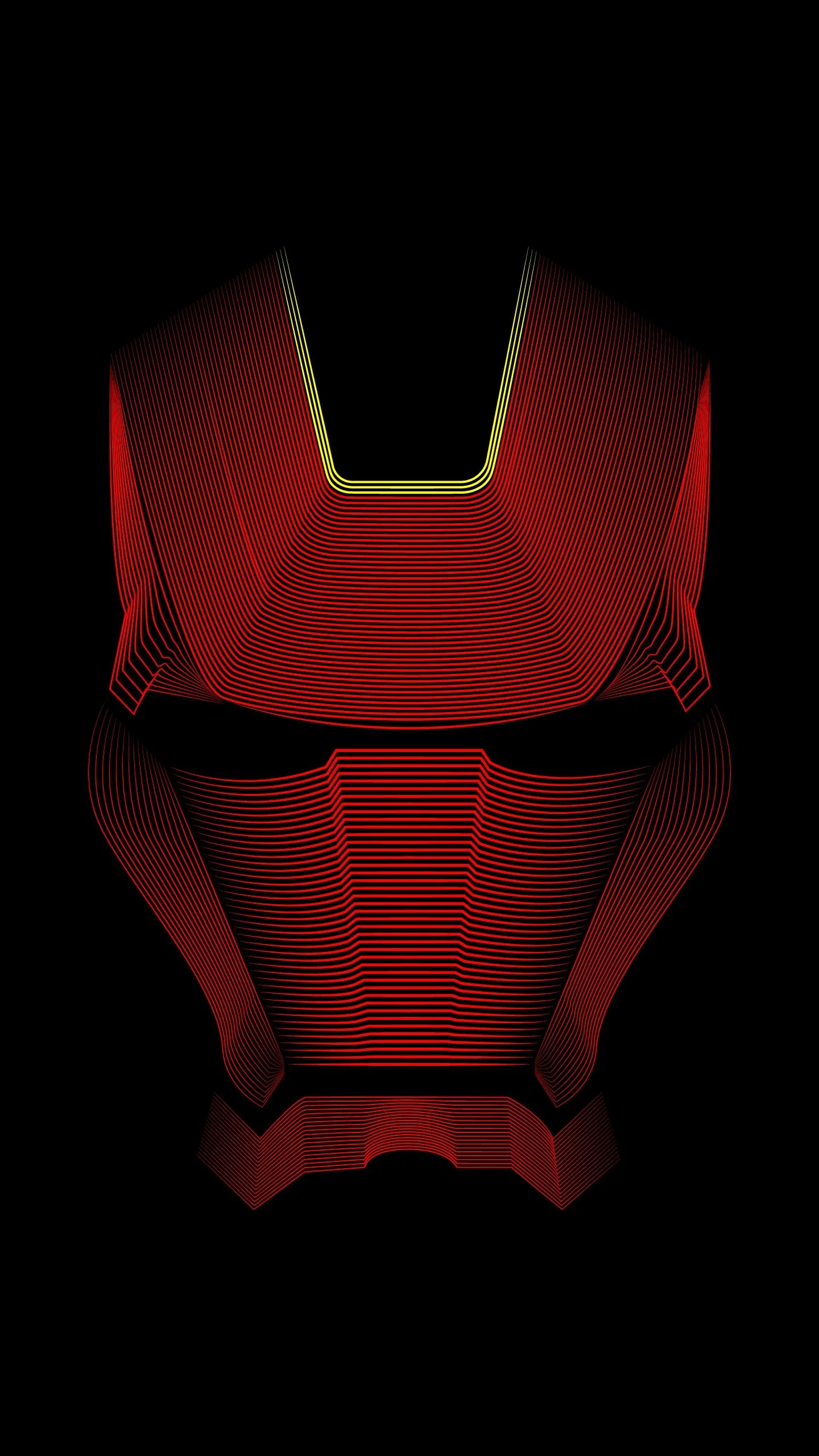 Red Metallic Armor Concept Art for iPhone 15 Pro Wallpaper