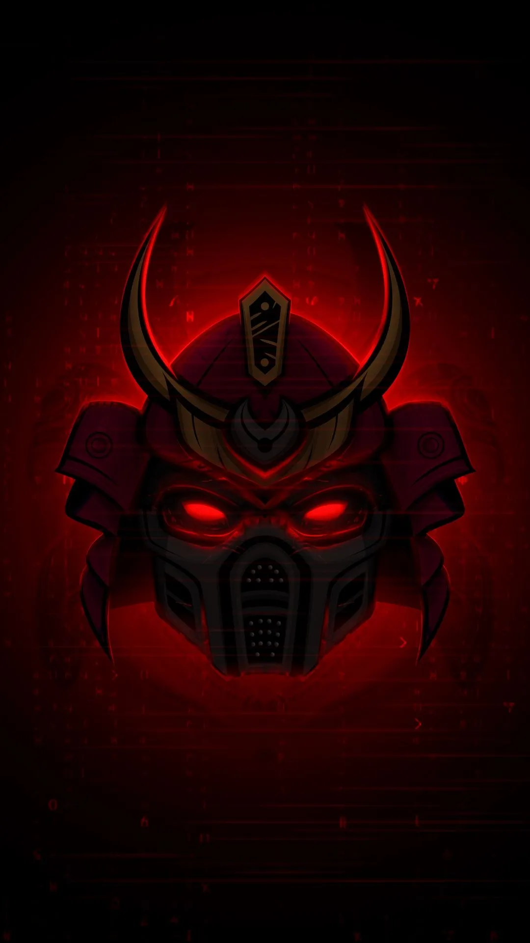 Red Samurai Helmet Glow Theme for Google Pixel 9 Pro