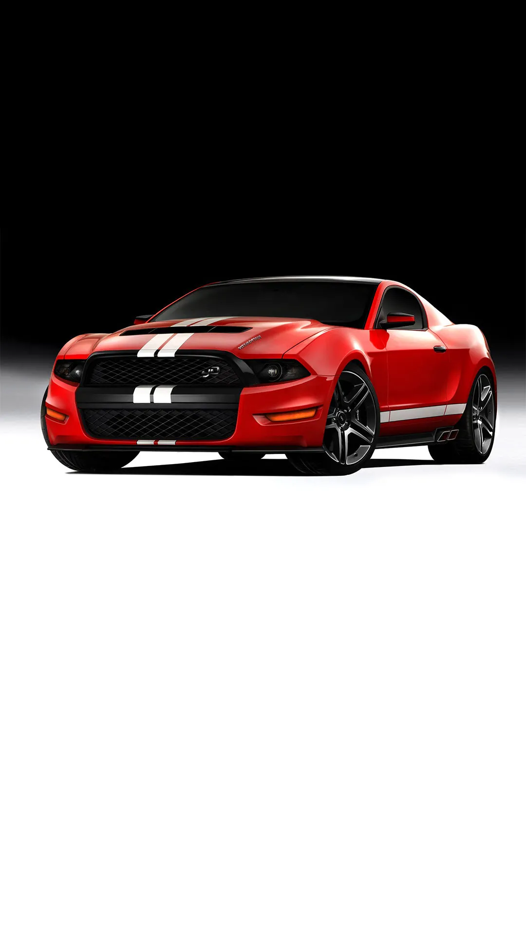 Red Sports Car Displayed on White Background Wallpaper