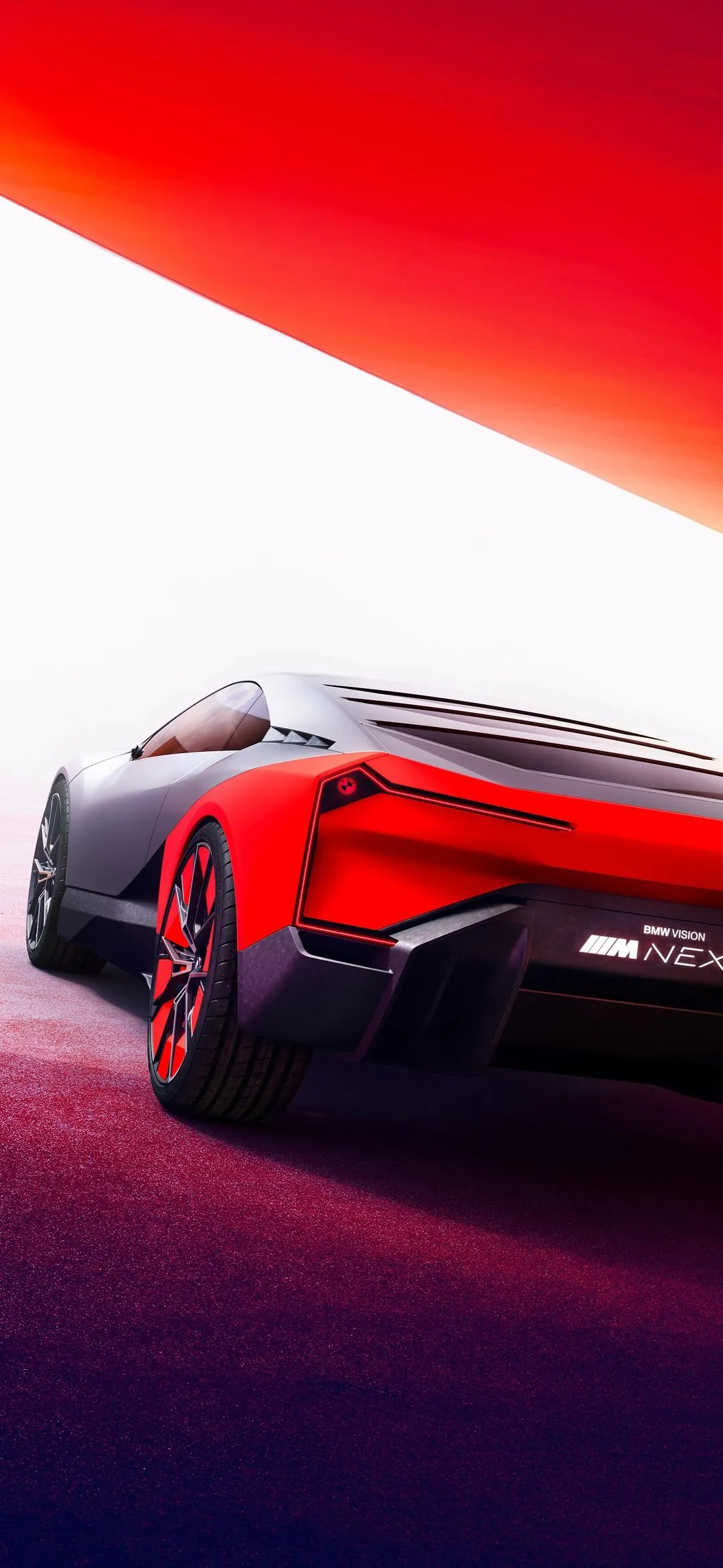 Red Supercar Racing in Motion Futuristic Speed Design