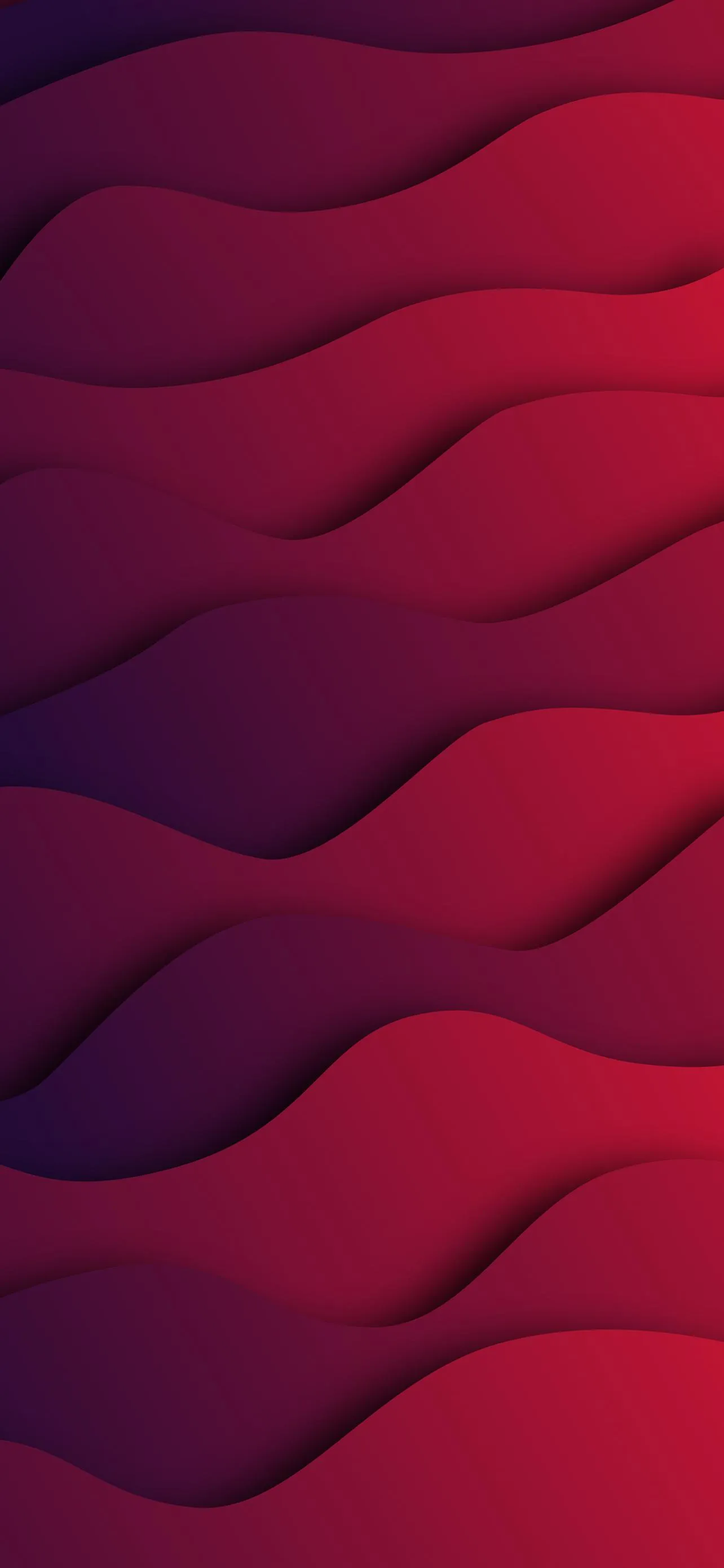 Red Wave Pattern Wallpaper with Elegant Texture Wallpaper