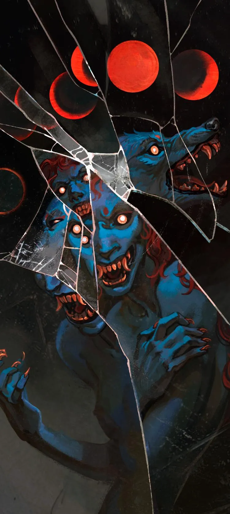 Reflections of a Demonic Transformation Under Red Moons