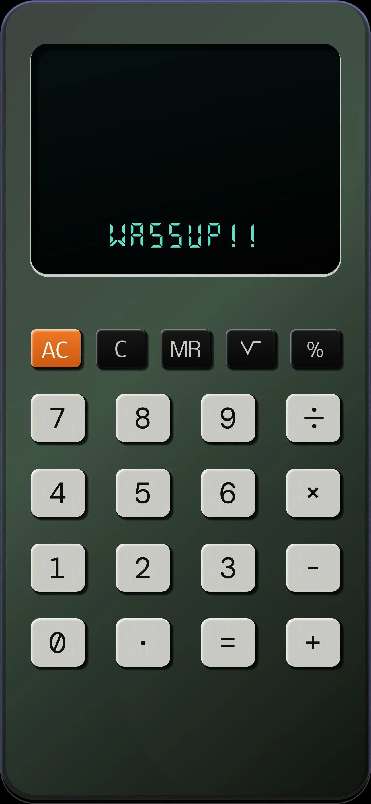 Retro Calculator Display With Minimalist Design Wallpaper