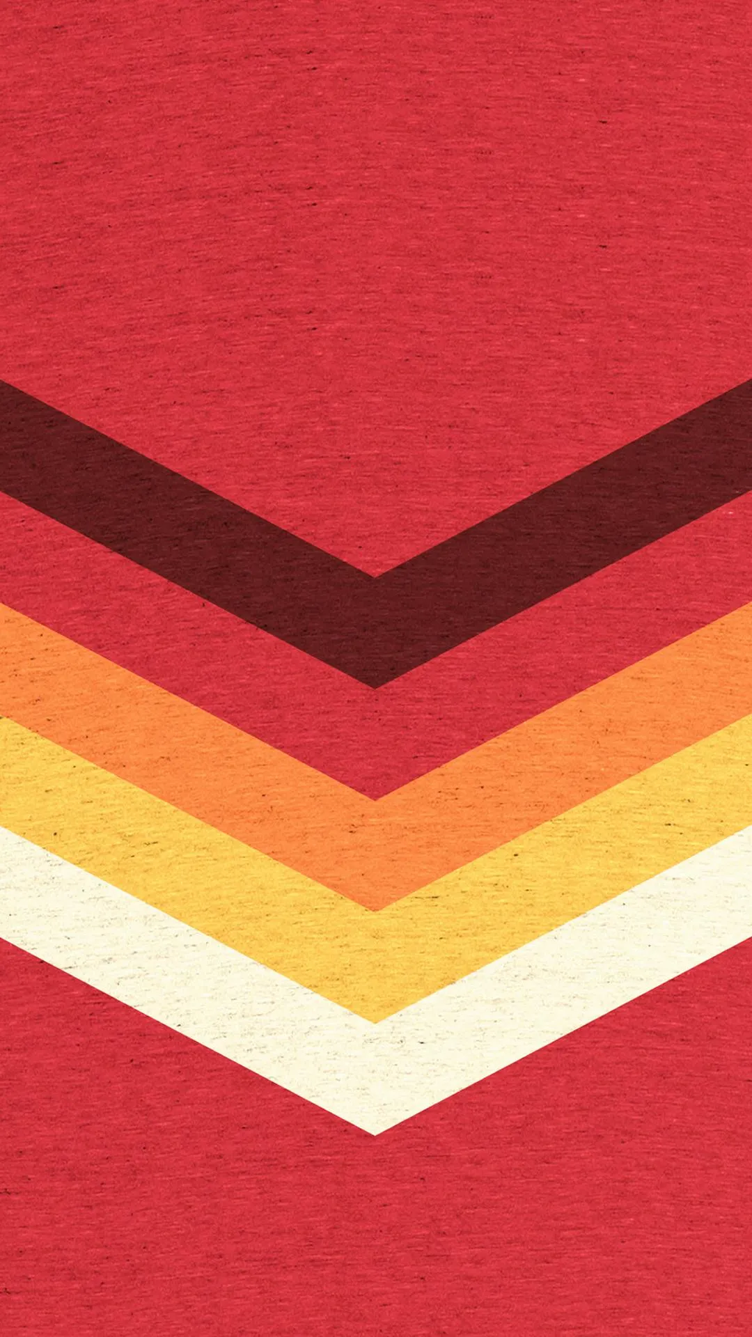 Retro Chevron Pattern With Red Orange and Yellow Wallpaper