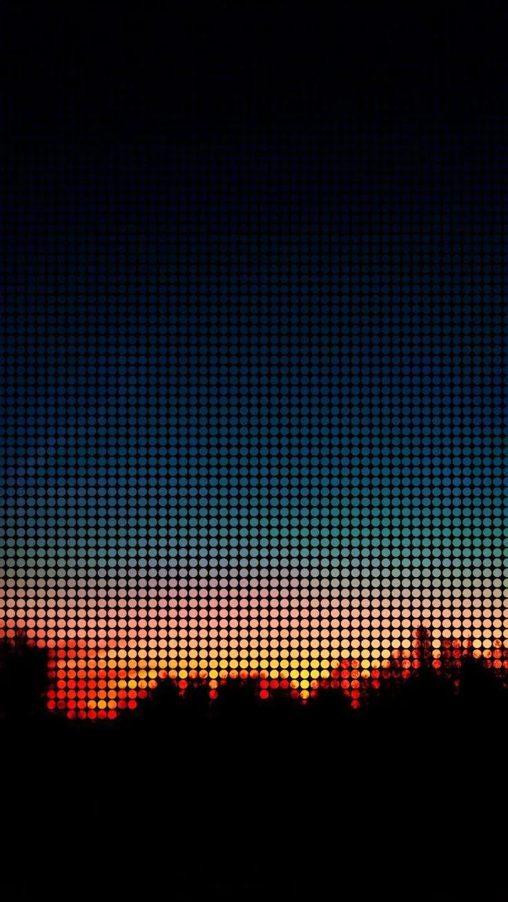 Retro Grid Sunset with Neon Horizon Aesthetic Art Wallpaper