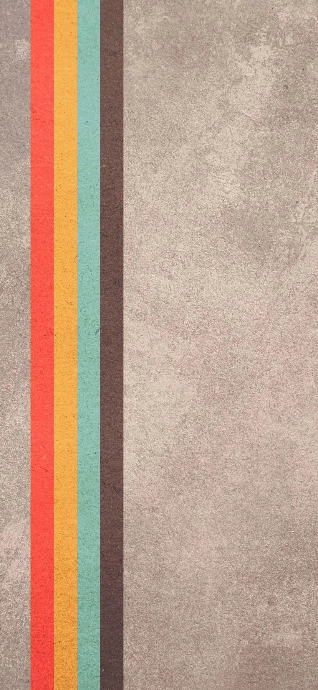Retro Style Colorful Stripes on Textured Beige Background