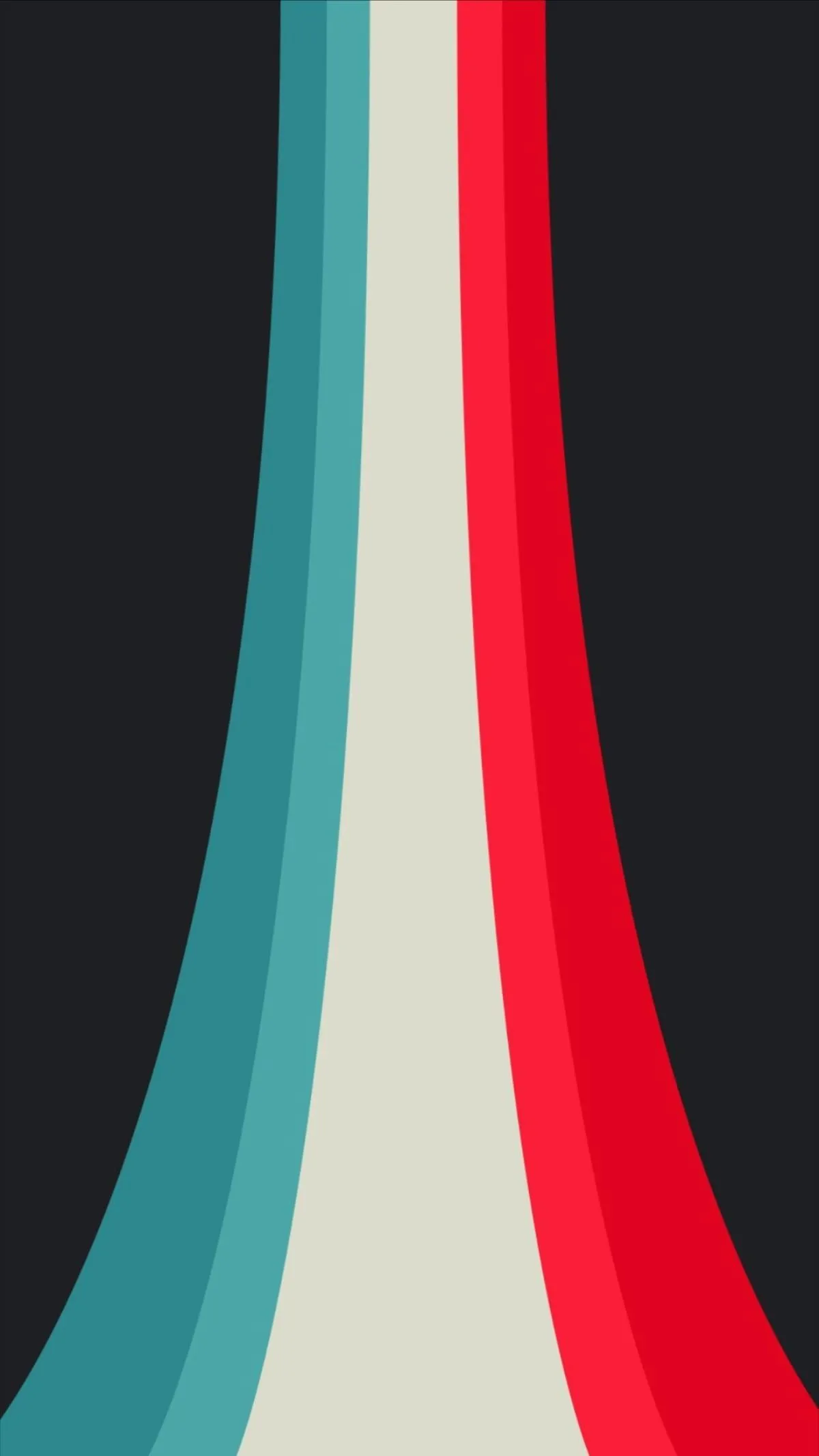 Retro Themed Curved Stripes in Vibrant Modern Colors