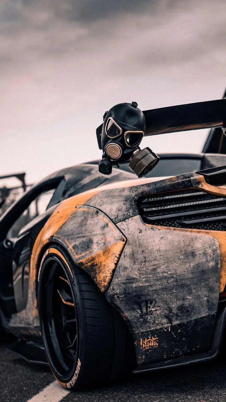 Rusty Sports Car Classic Automotive Background Wallpaper