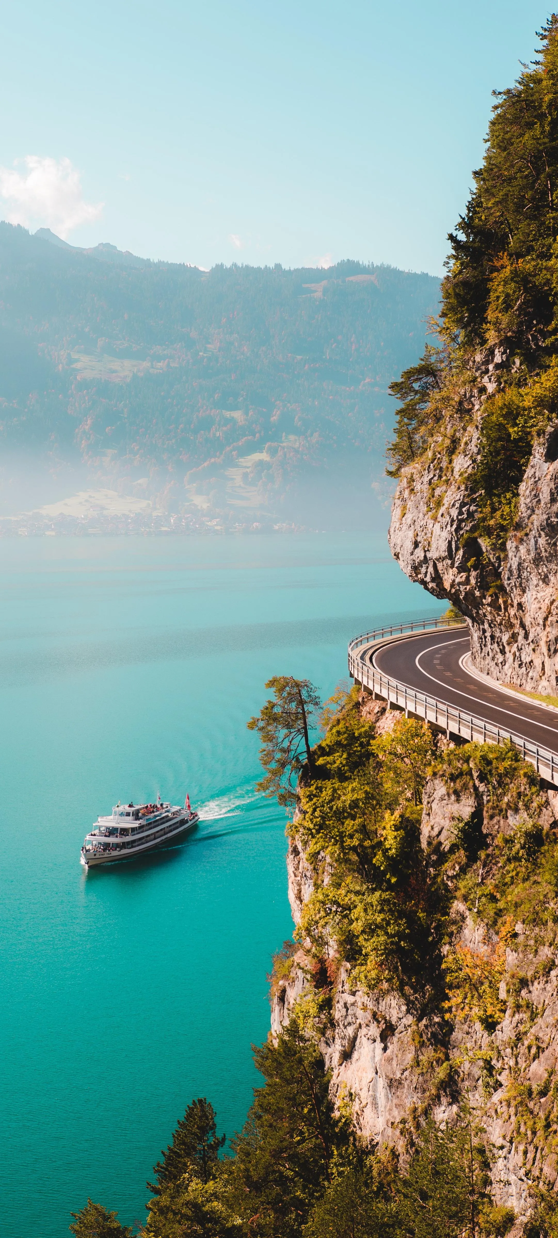 Scenic Coastal View with Boats and Clear Blue Water HD