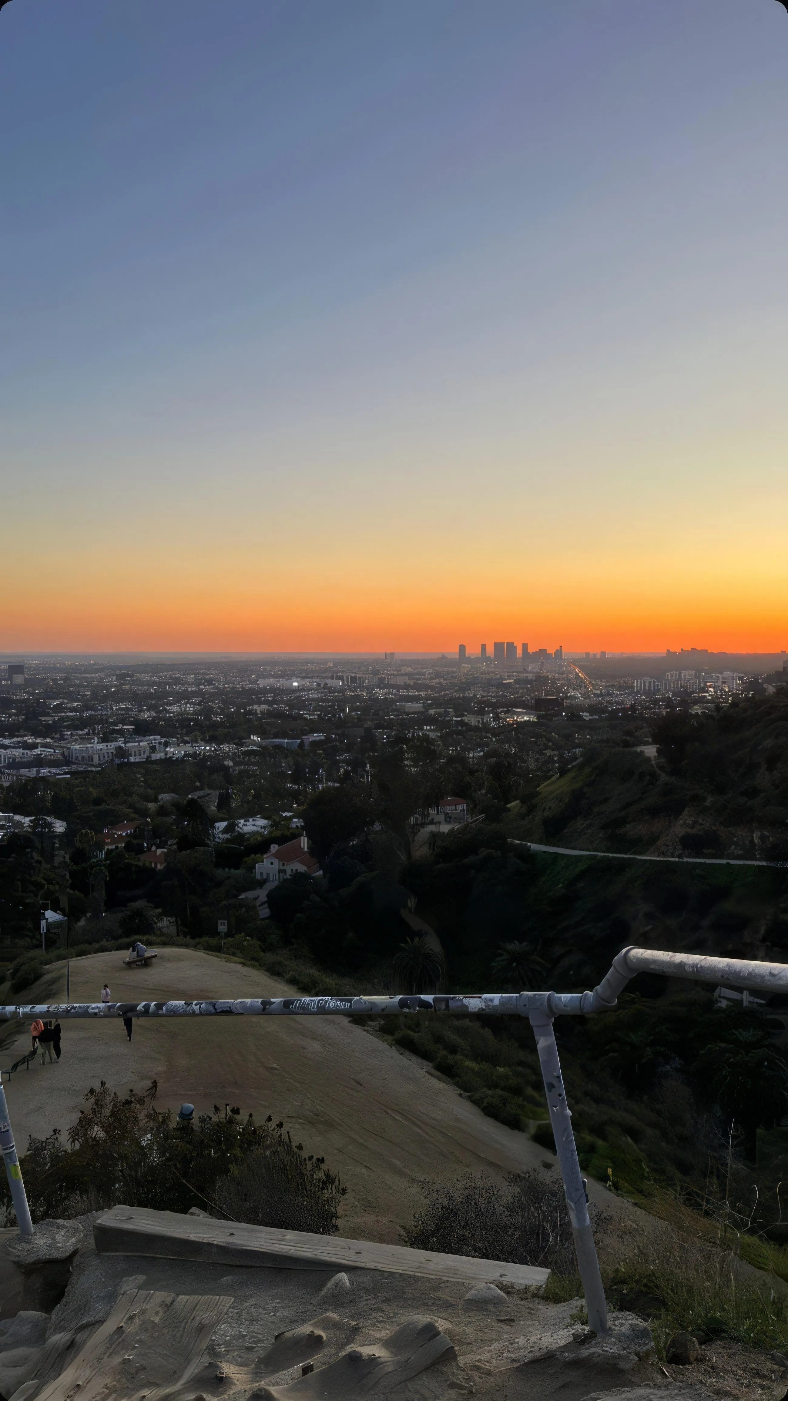 Scenic Sunset View Over Hills and Wide Horizon Wallpaper