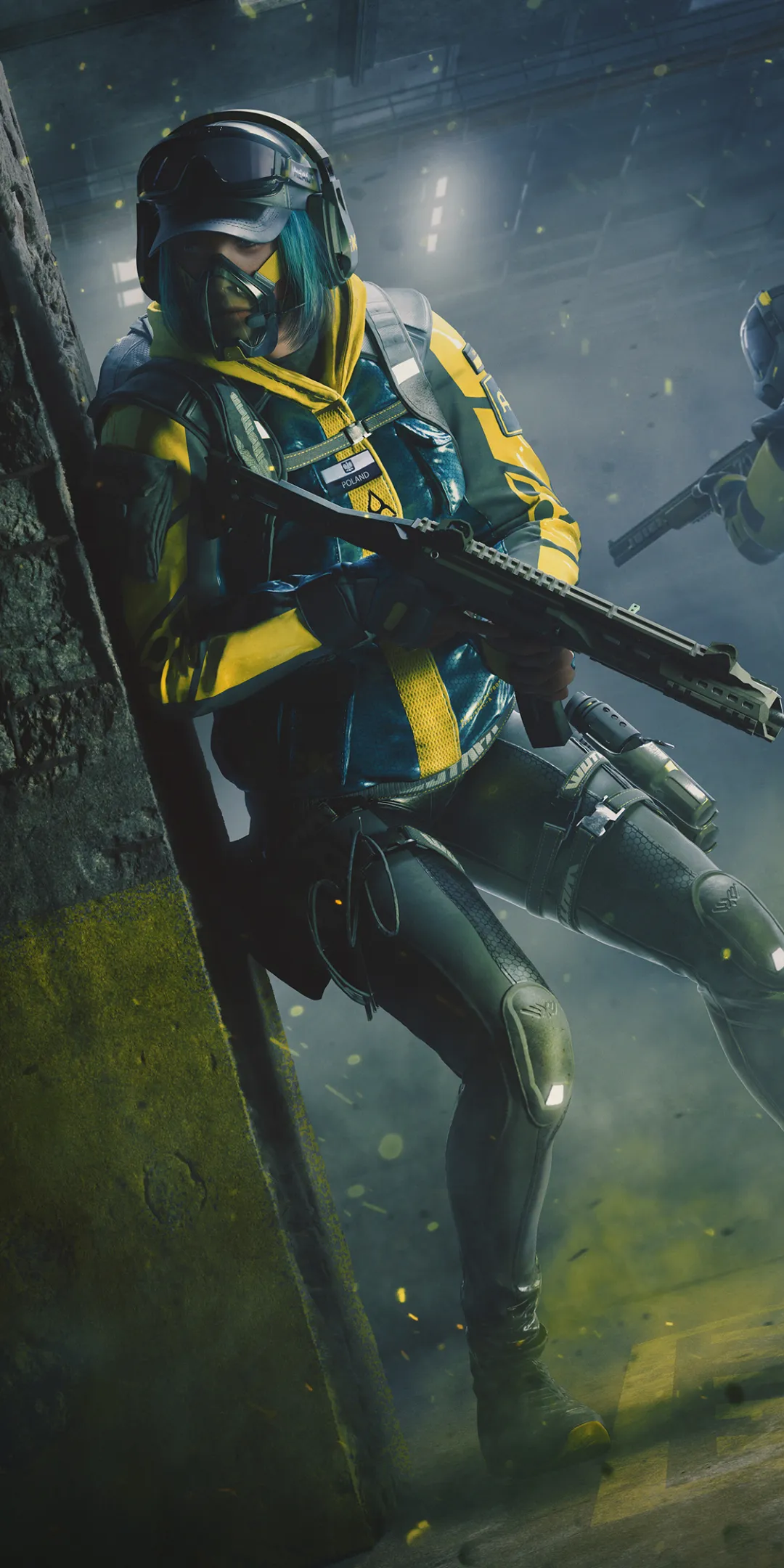 Scifi Character Wearing Futuristic Armor and Helmet Image