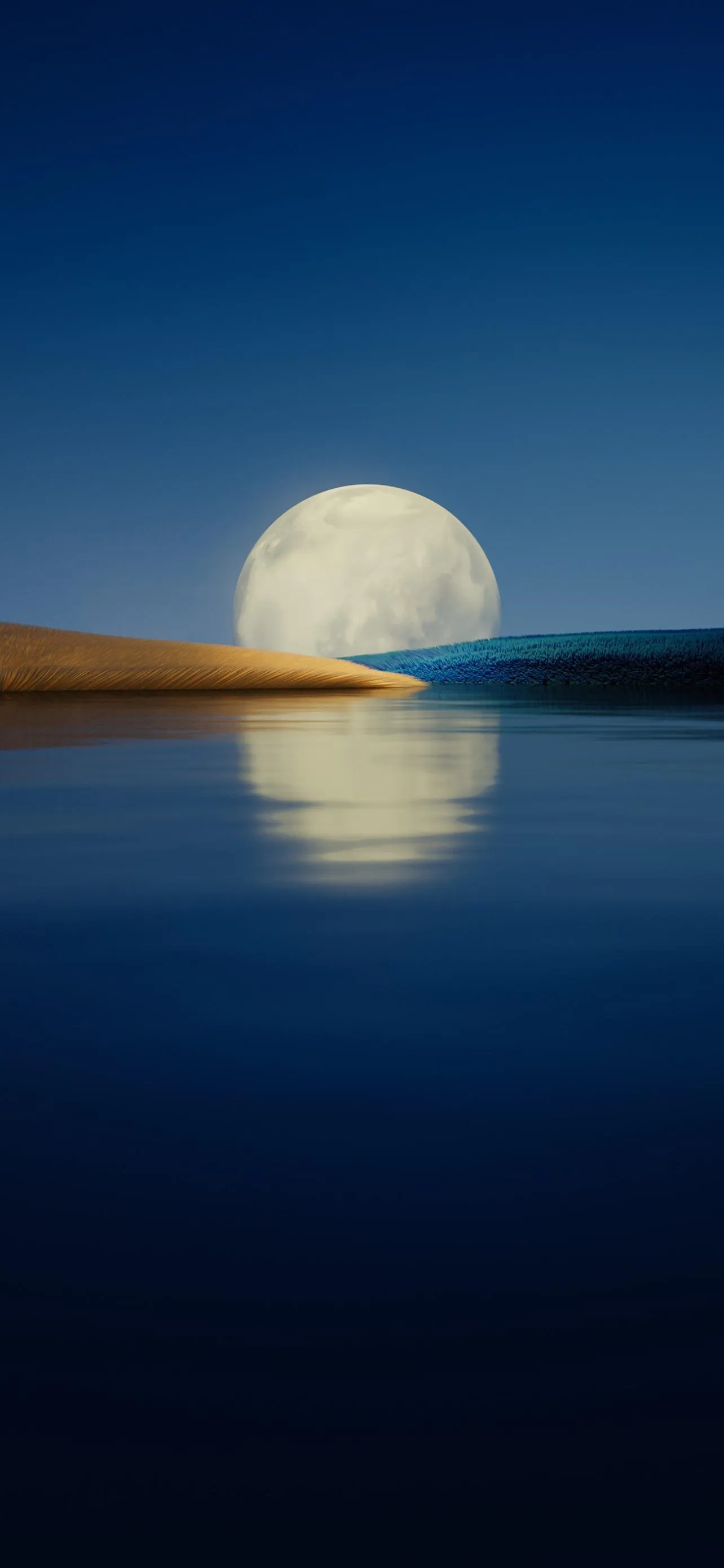 Serene Moonlight Reflection Wallpaper for Calm Vibes