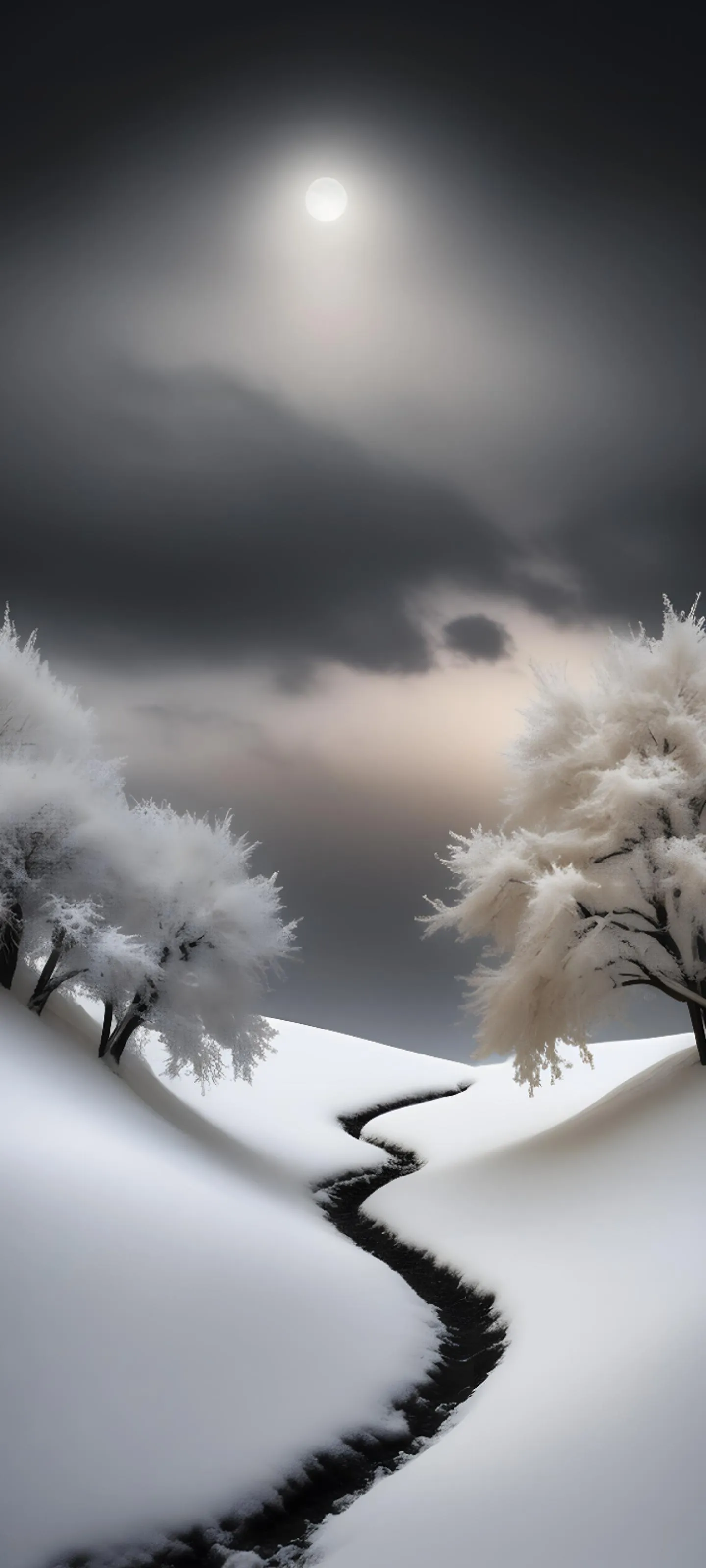 Serene Mountain Path Wallpaper for Calming Screens