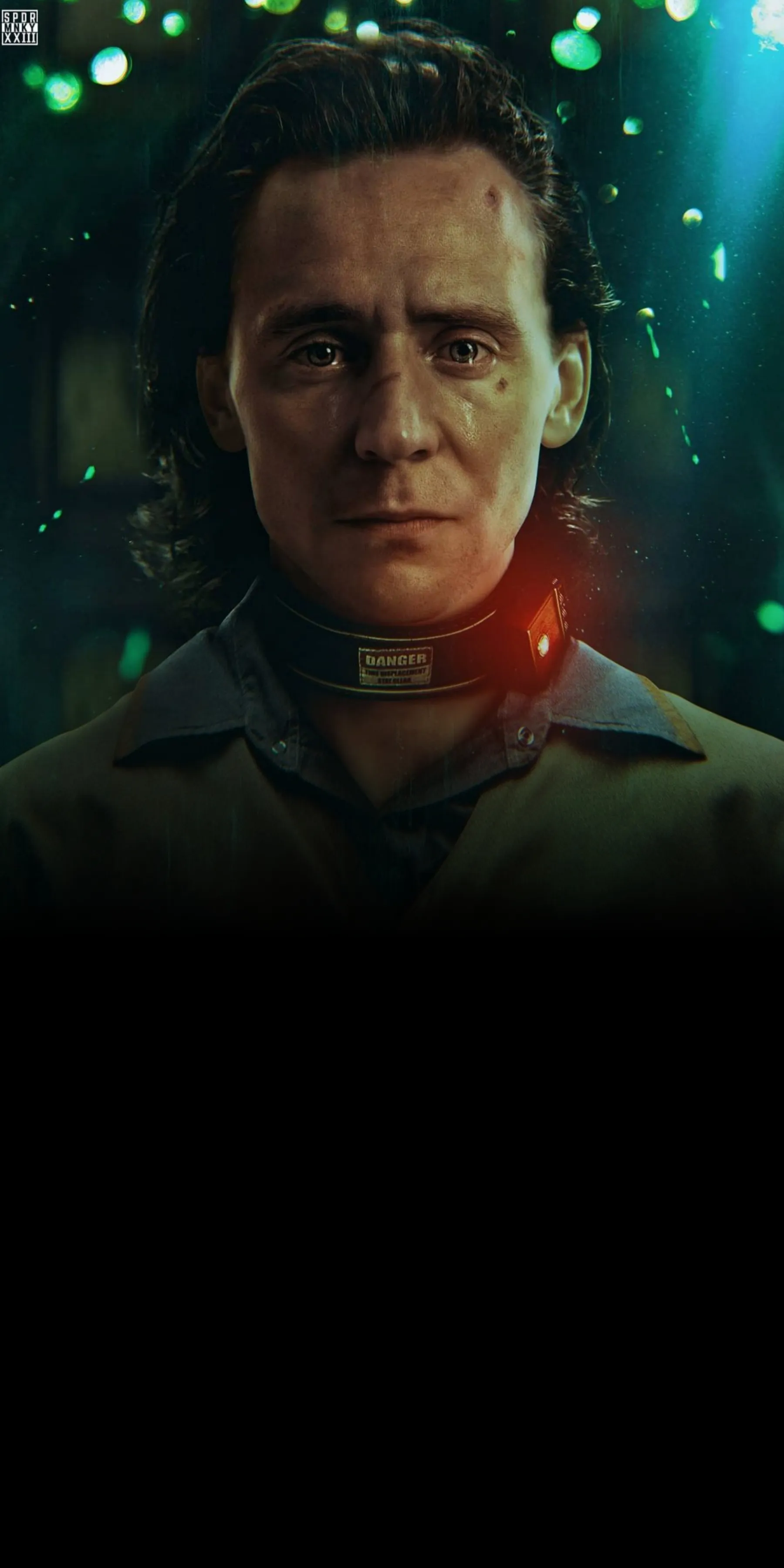 Serious Portrait of Loki with Moody Dark Background