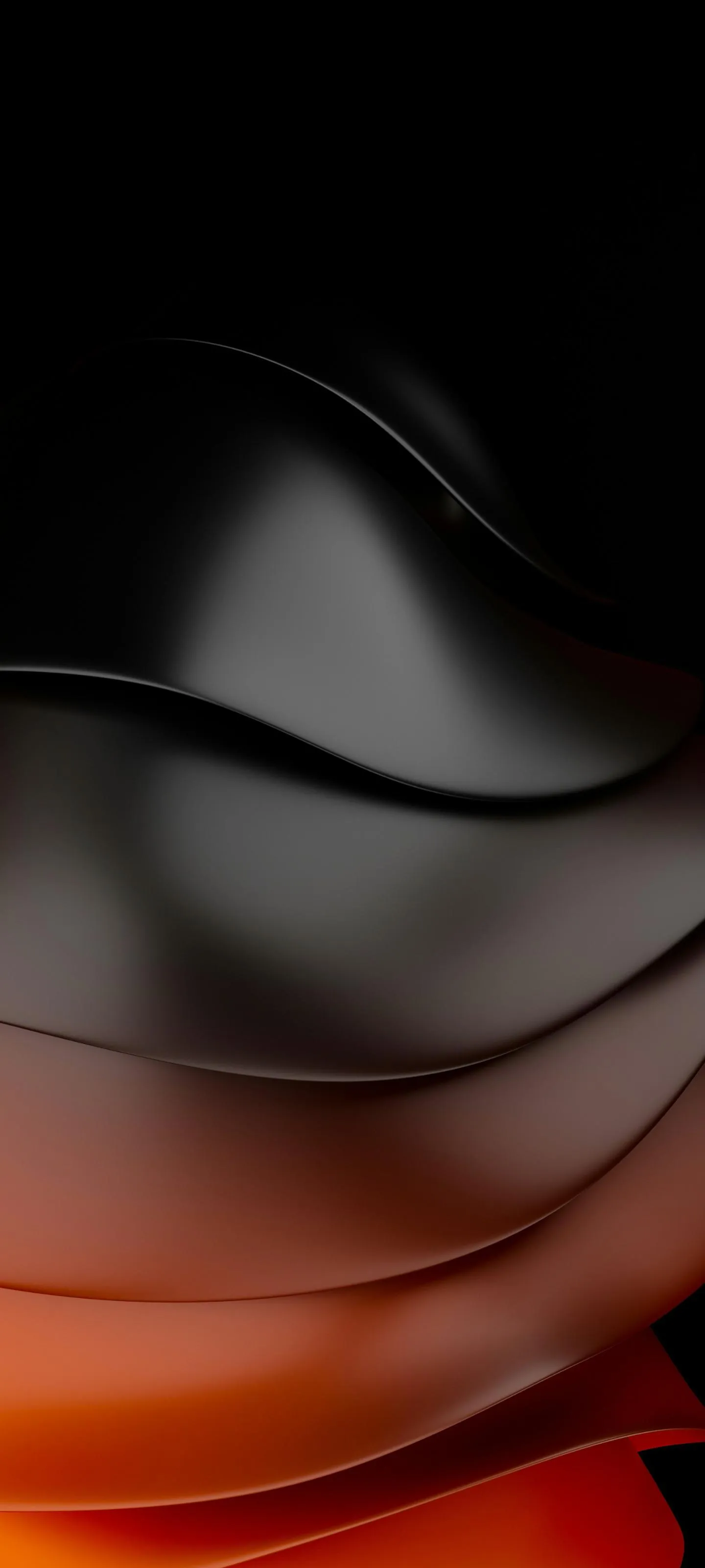 Silver Black Metallic Layers Modern Mobile Background