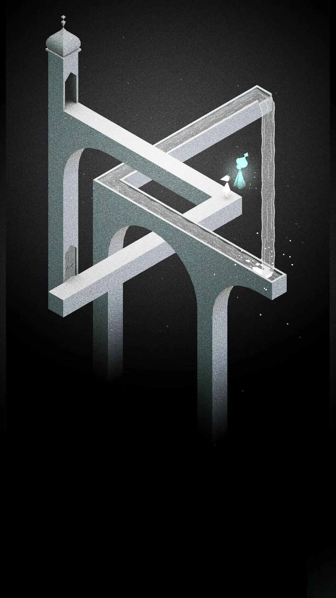 Silver Metallic 3D Logo Shape on Dark Black Background