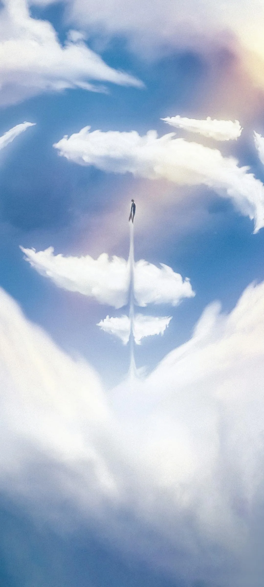 Sky Reflections in Water with Light Cloud Movement