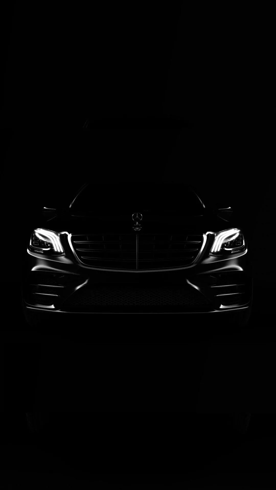 Sleek Black Luxury Car Modern Mobile Wallpaper for Phones