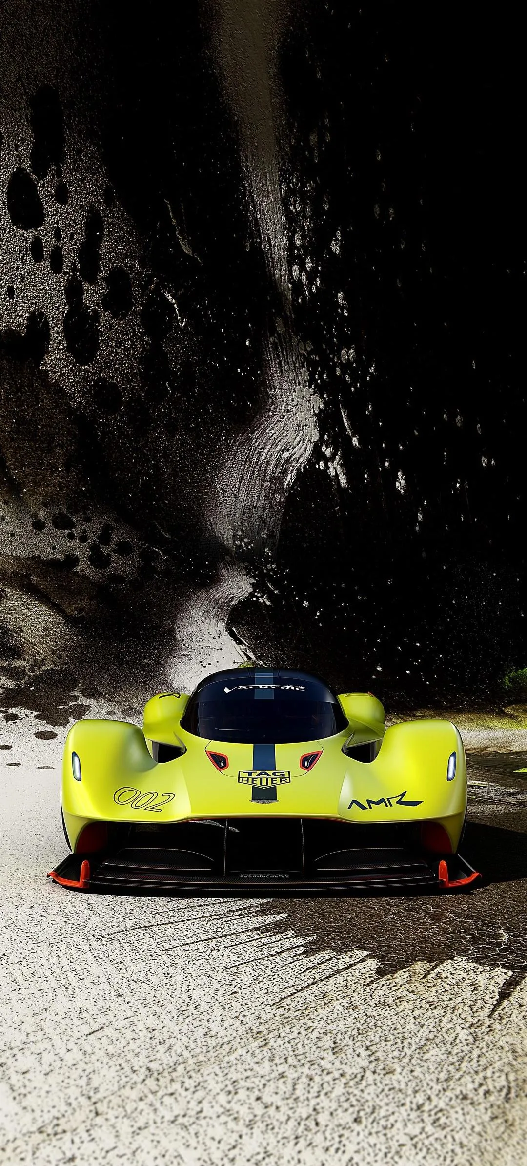 Sleek Bright Yellow Sports Car with Futuristic Design