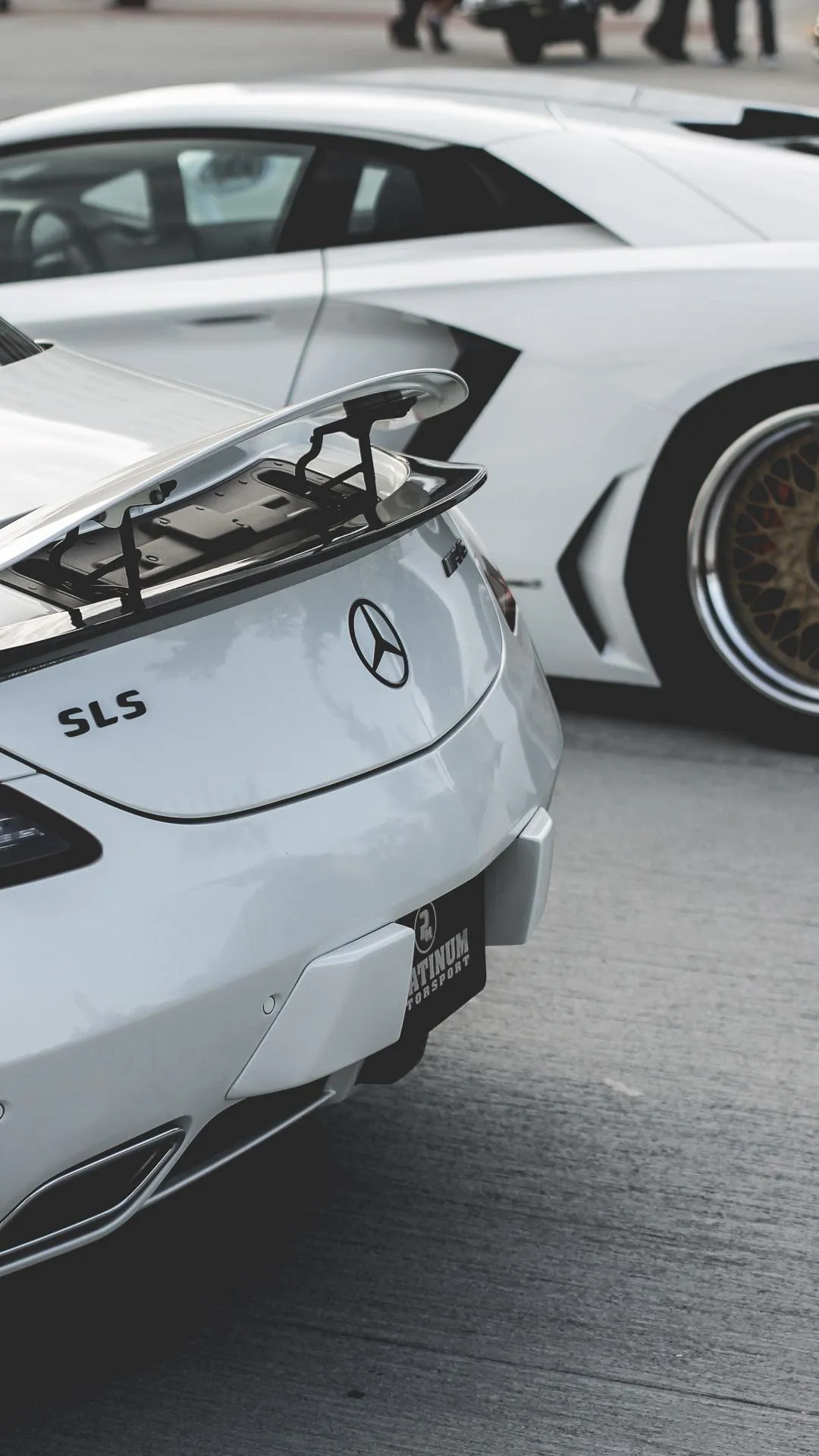 Sleek Luxury Sports Car Aesthetic for Mobile Display