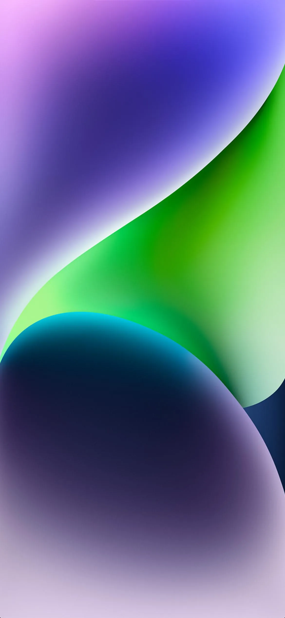 Smooth Color Flow Abstract with Neon Green and Purple