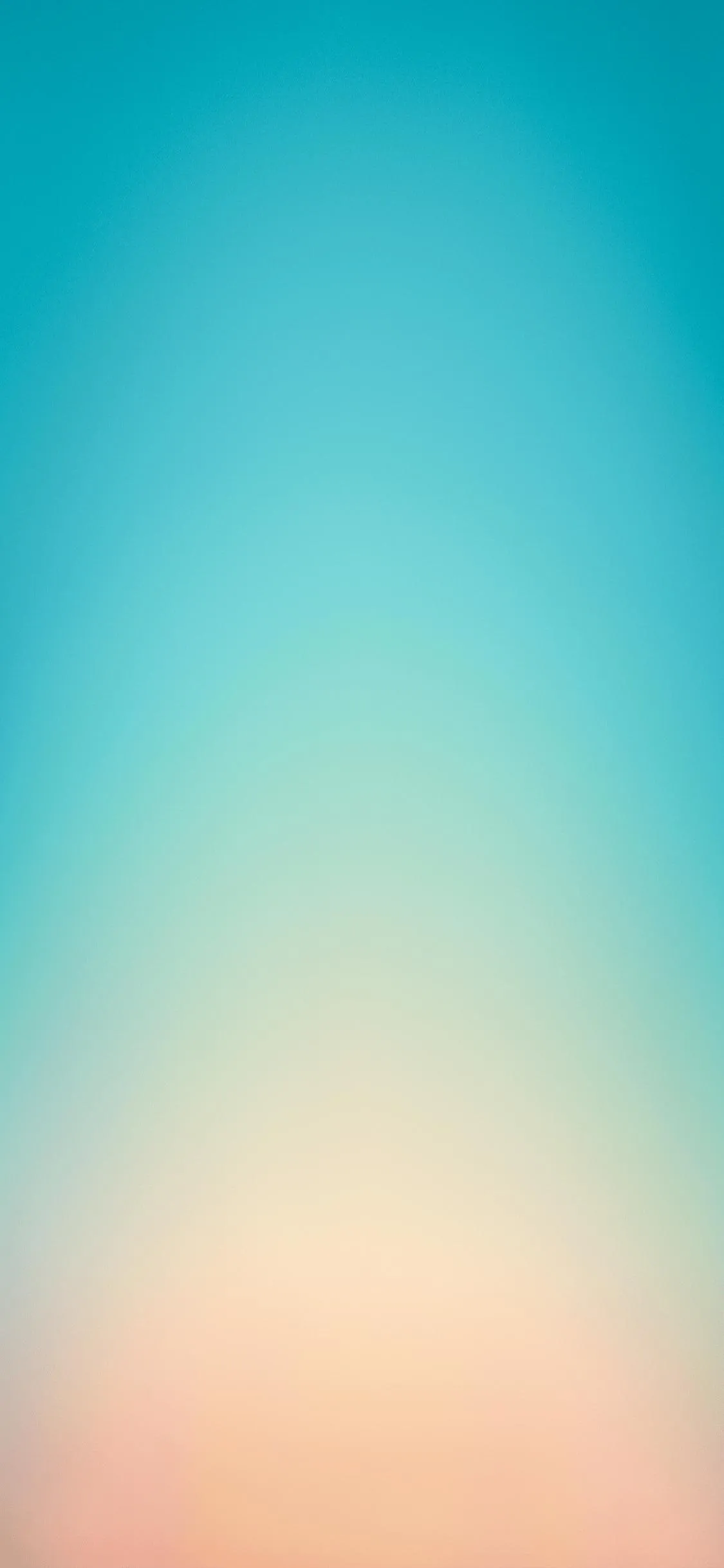 Smooth Gradient of Orange and Teal Morning Sky Wallpaper