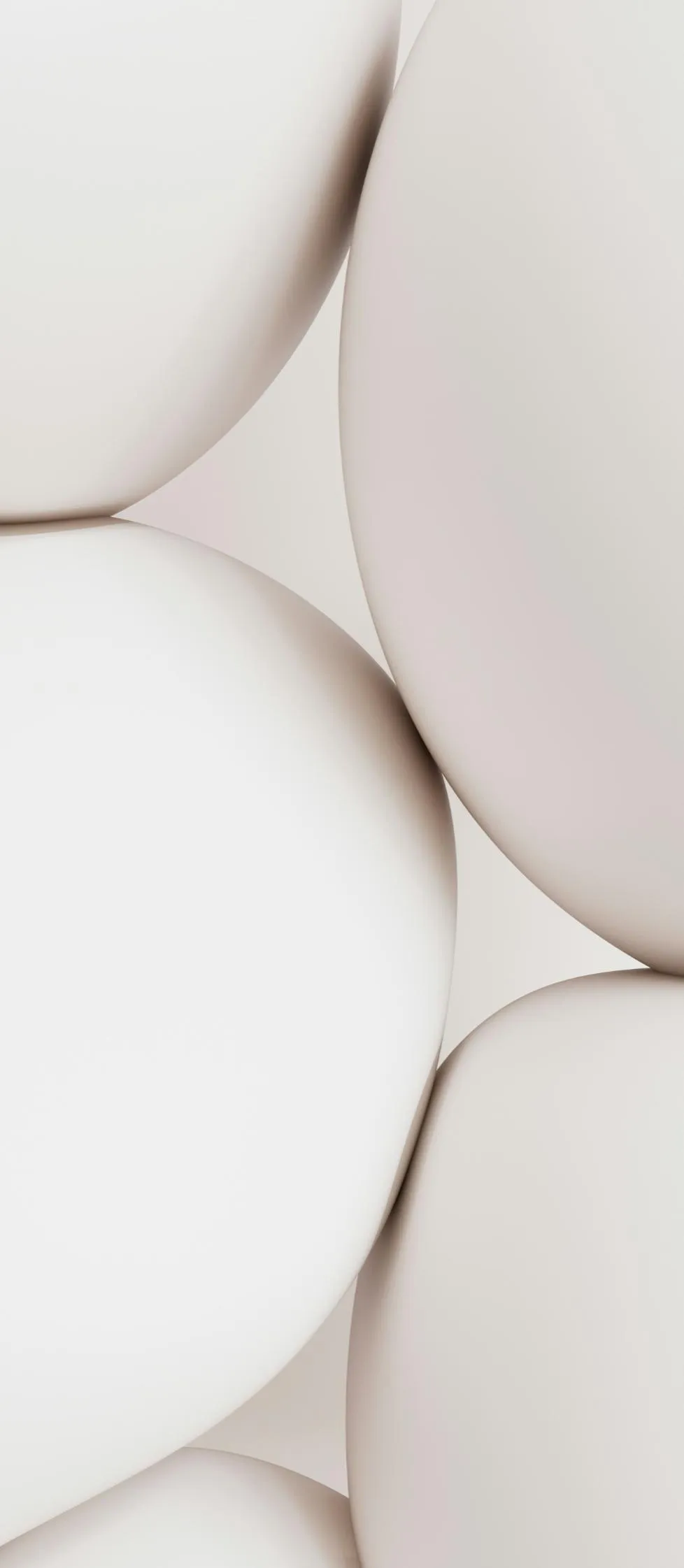 Smooth White Curved 3D Surface Abstract Minimal Wallpaper