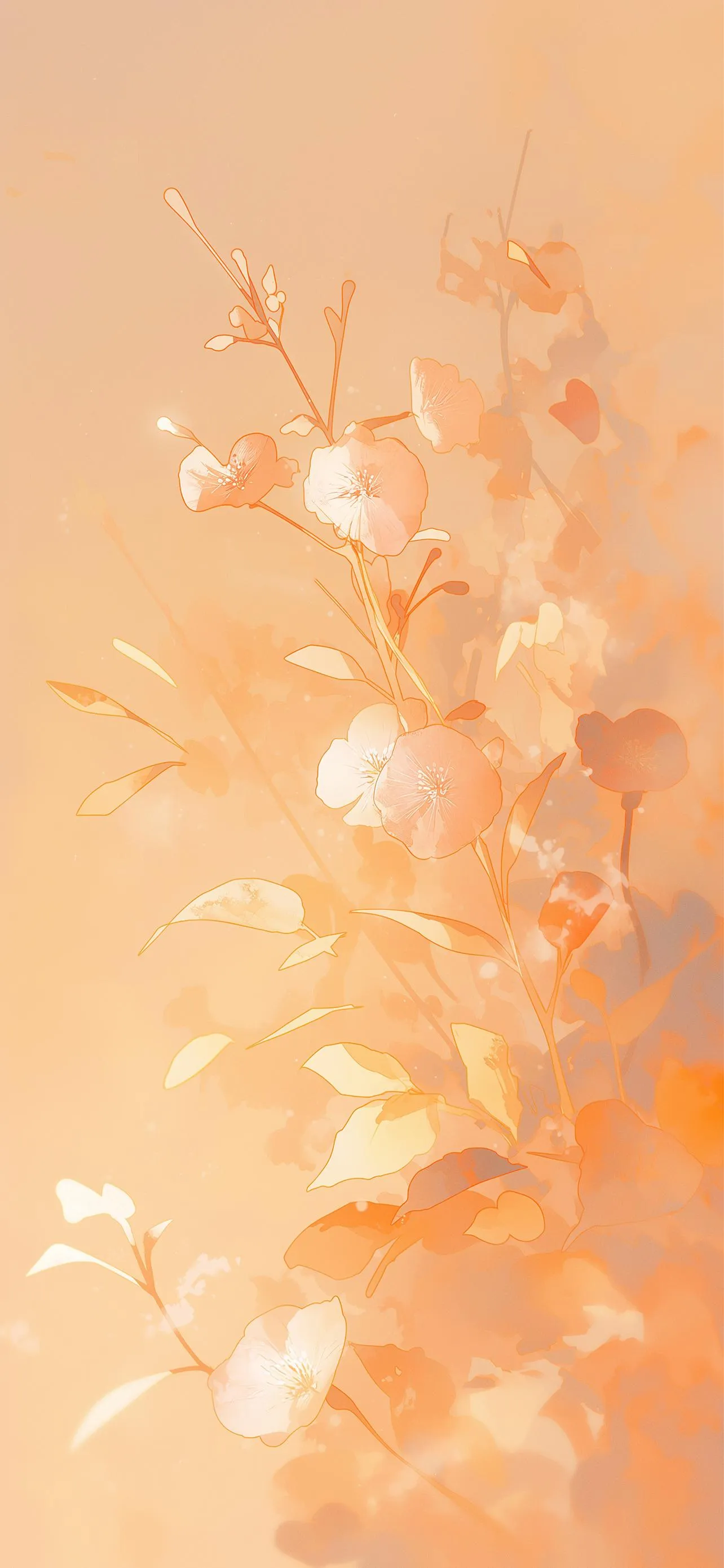 Soft Floral Aesthetic Wallpaper for Elegant Phones