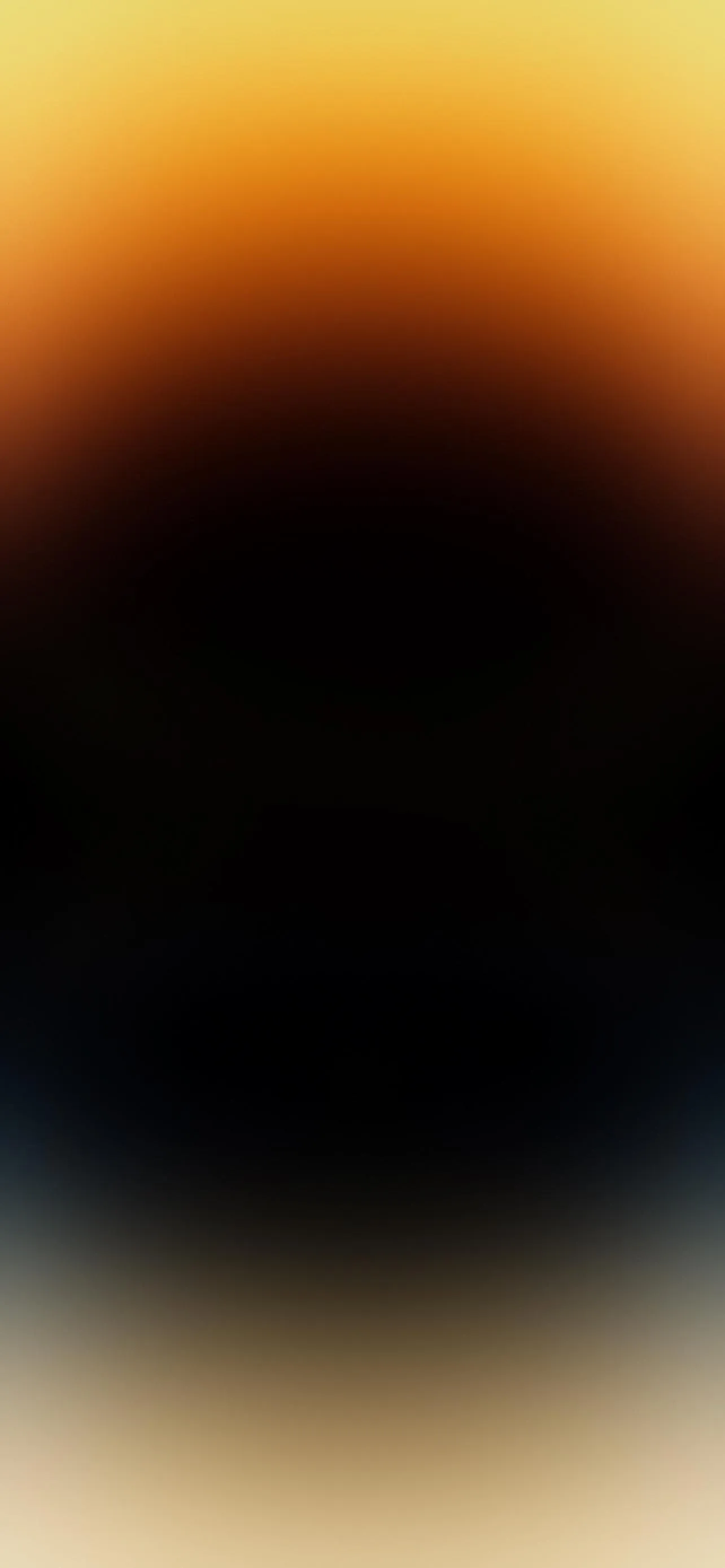 Soft Gradient Orange and Black Glow Mobile Wallpaper