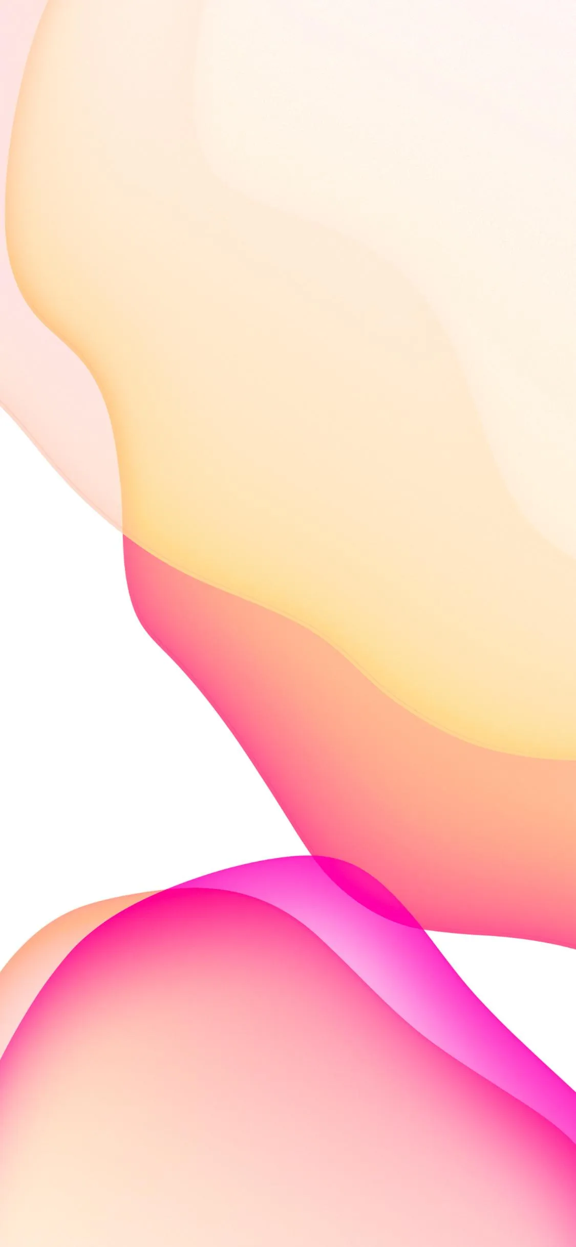 Soft Pastel Abstract Art with Pink Yellow Blend Wallpaper