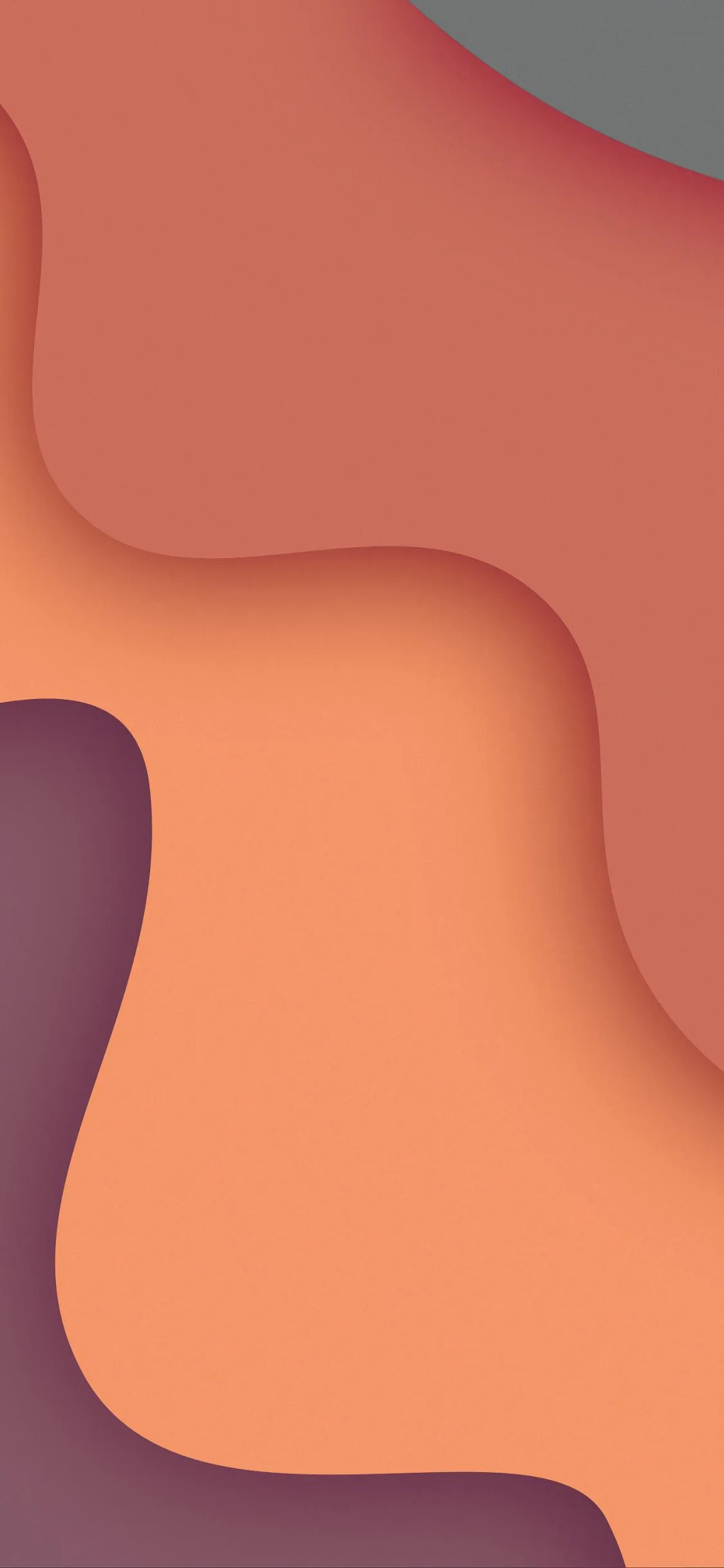 Soft Pastel Abstract Curvy Layered Background Wallpaper