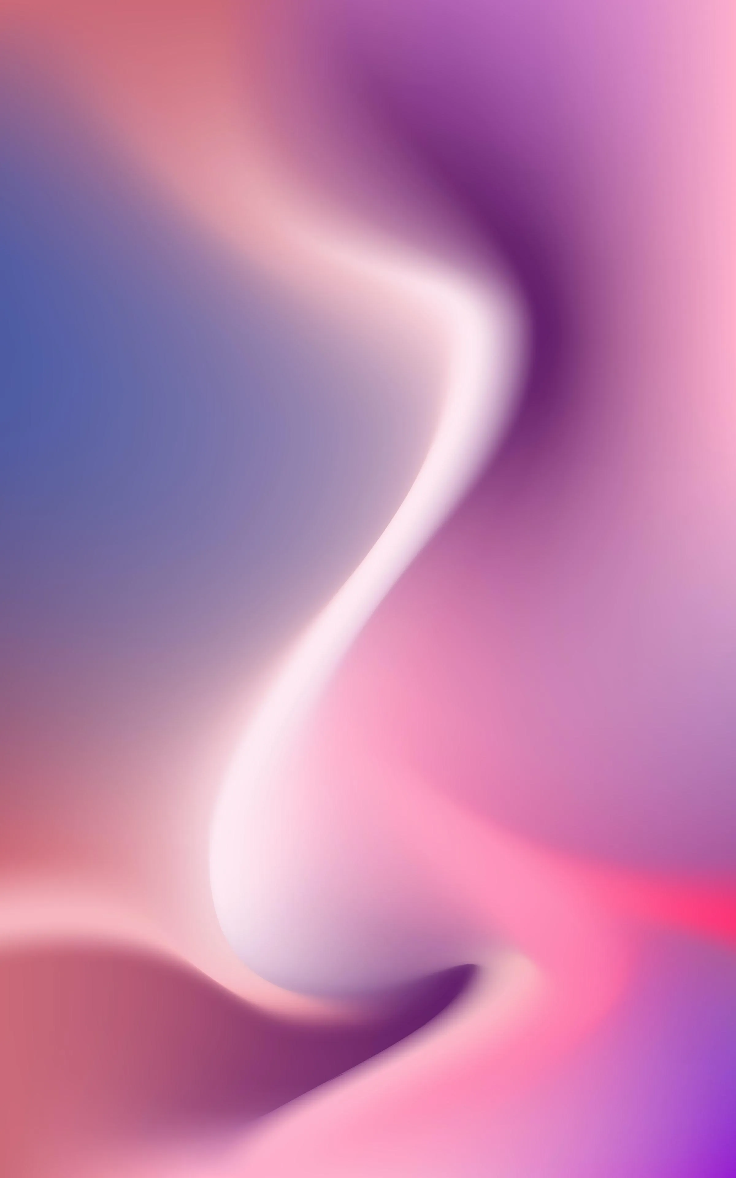 Soft Pink and White Gradient Wave Abstract Feminine Vibe