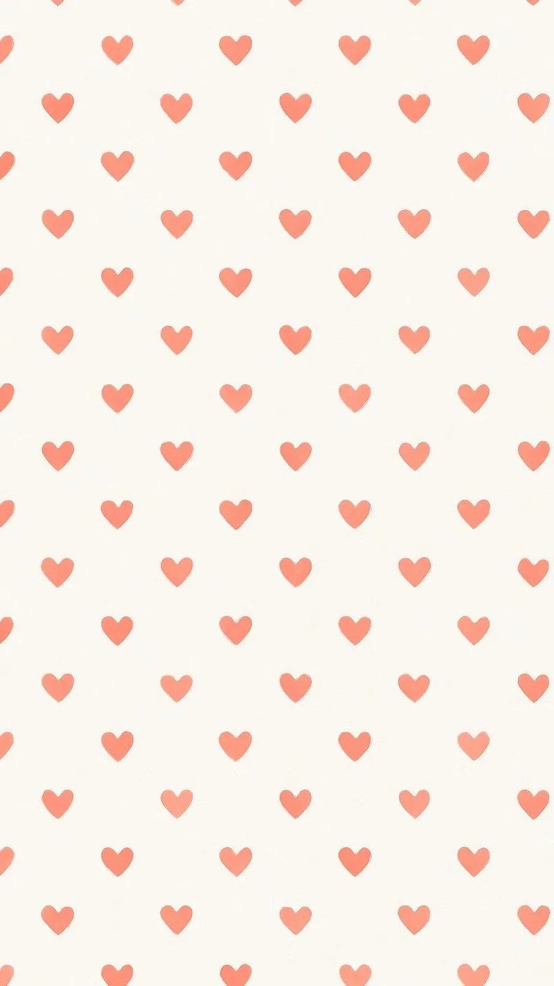 Soft Pink Heart Pattern Creating Sweet Warm Gentle Aesthetic