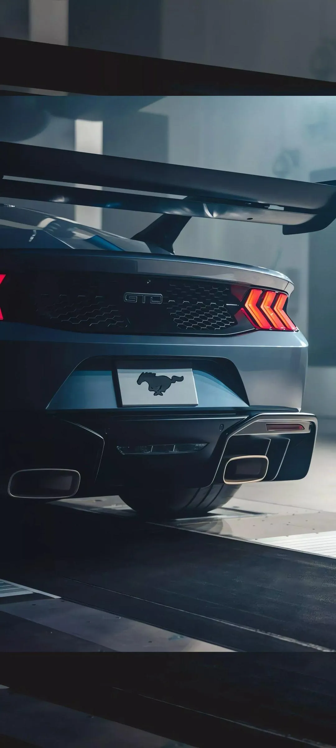 Sports Car in Motion Night Street Aesthetic Wallpaper