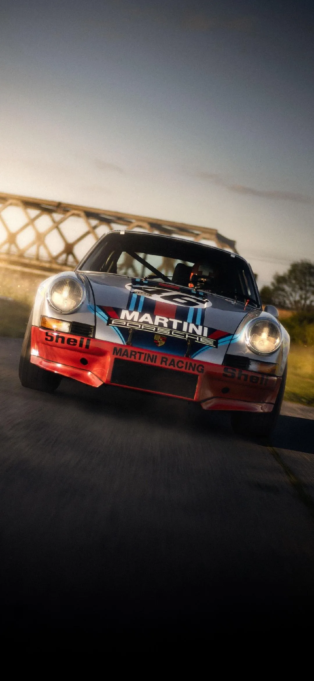 Sports Car on Track Driving Fast in City Street Lights