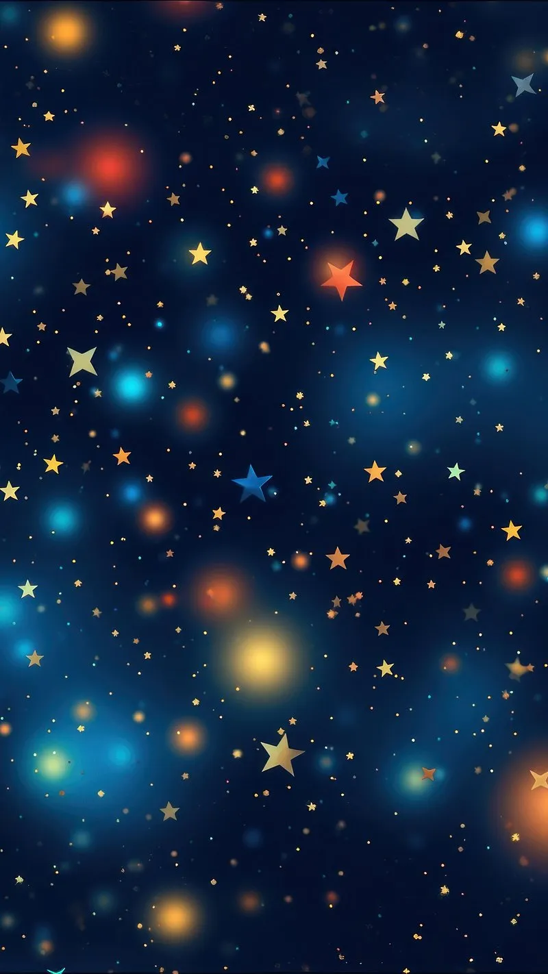 Star Filled Cosmic Field With Vibrant Glowing Constellations