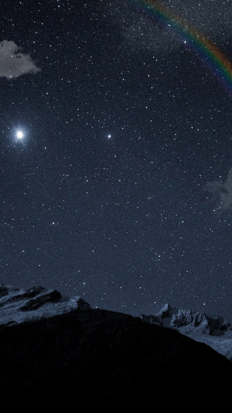 Starry Night Mountain Sky Landscape for Realme GT 6 Pro