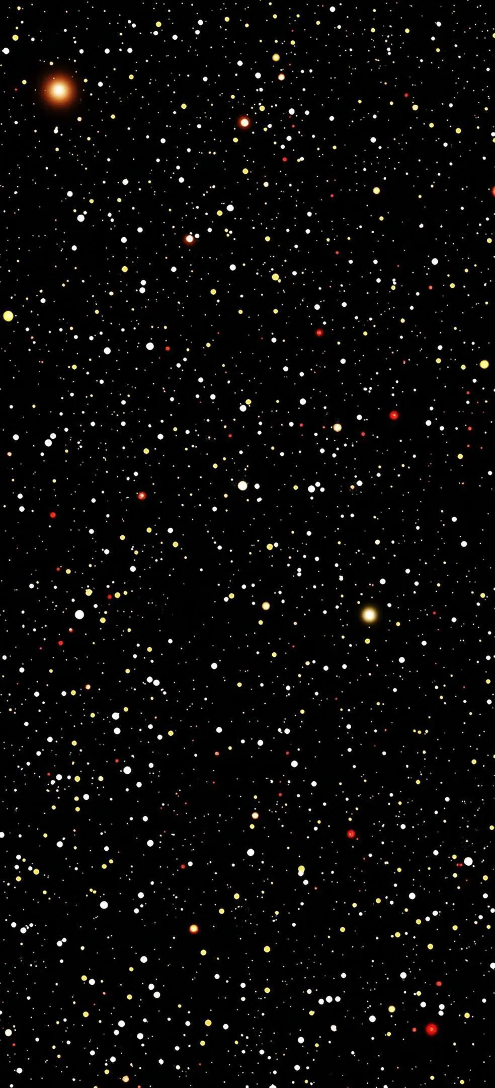 Starry Night Sky With Endless Golden Sparkle Texture