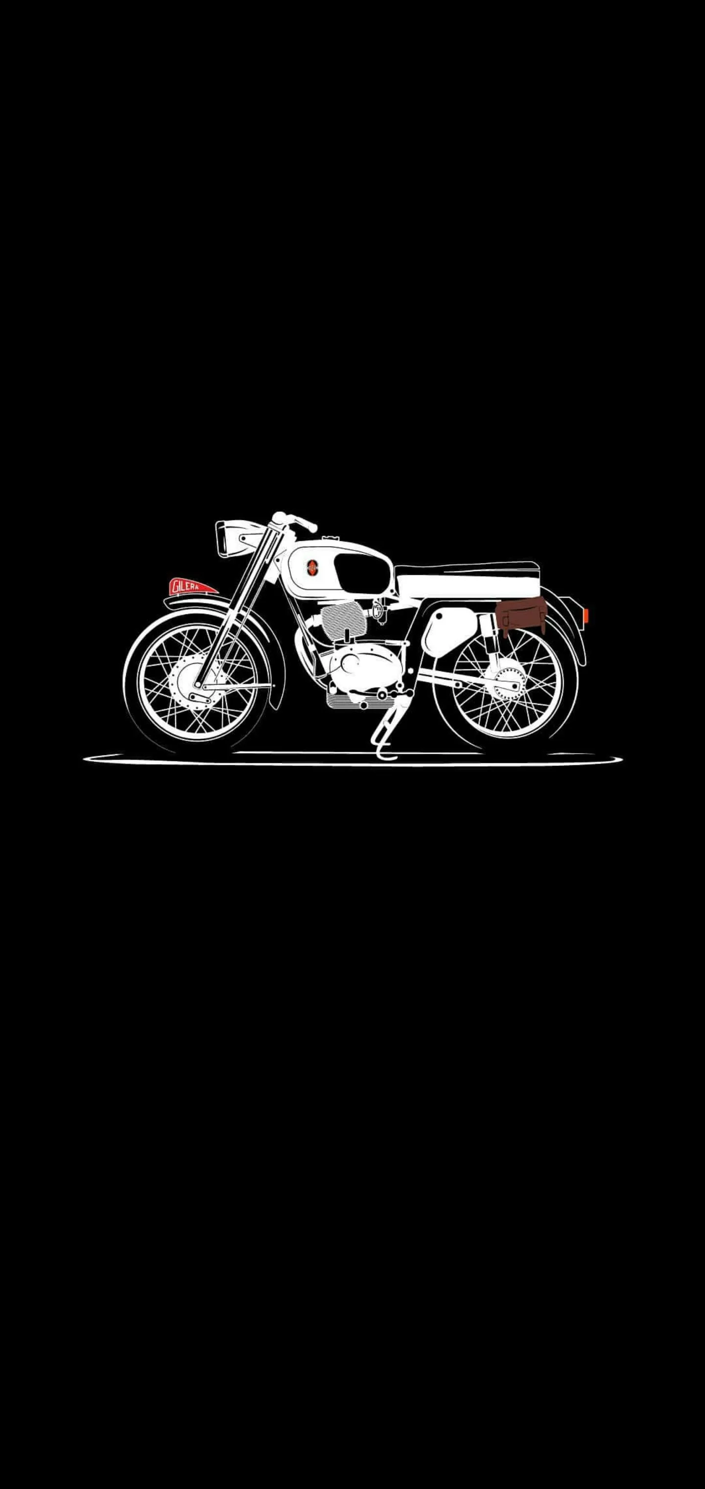 Striking Black Motorcycle on Dark Background Wallpaper