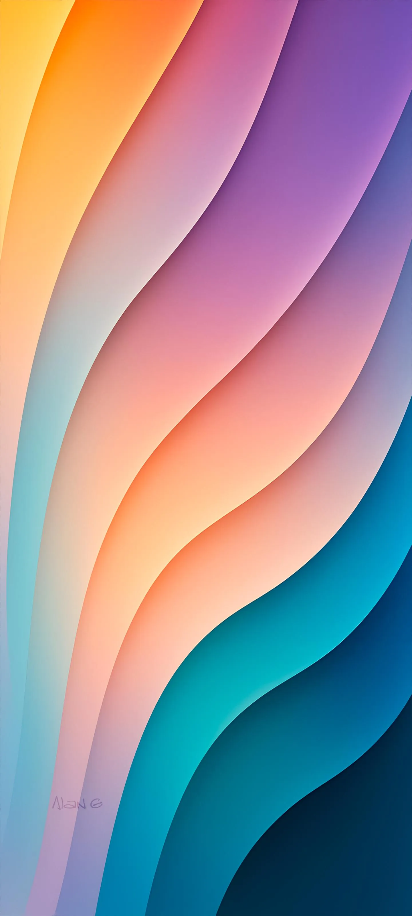 Stunning Vibrant Colorful Wave Gradient Art Wallpaper
