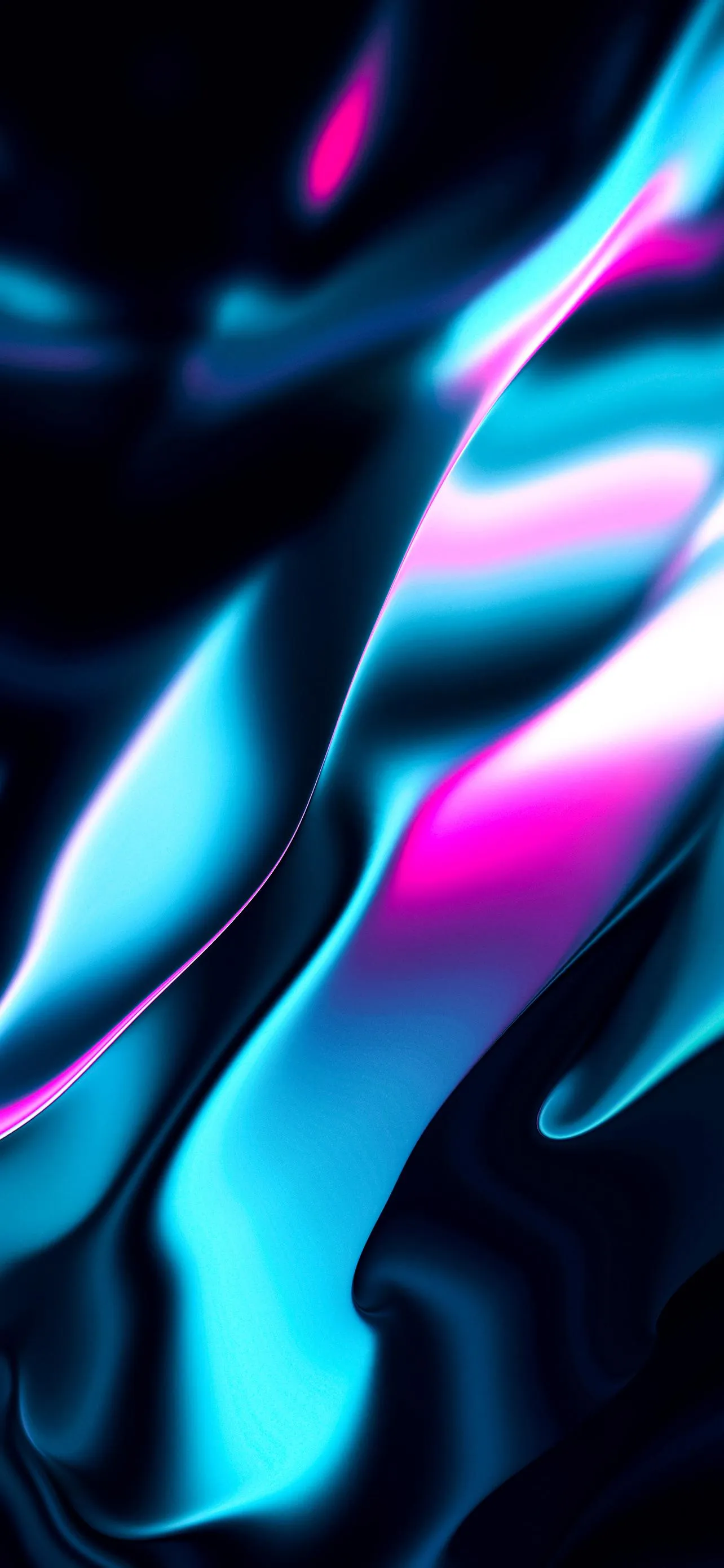 Stunning Vibrant Neon Abstract Light Flow Mobile Wallpaper