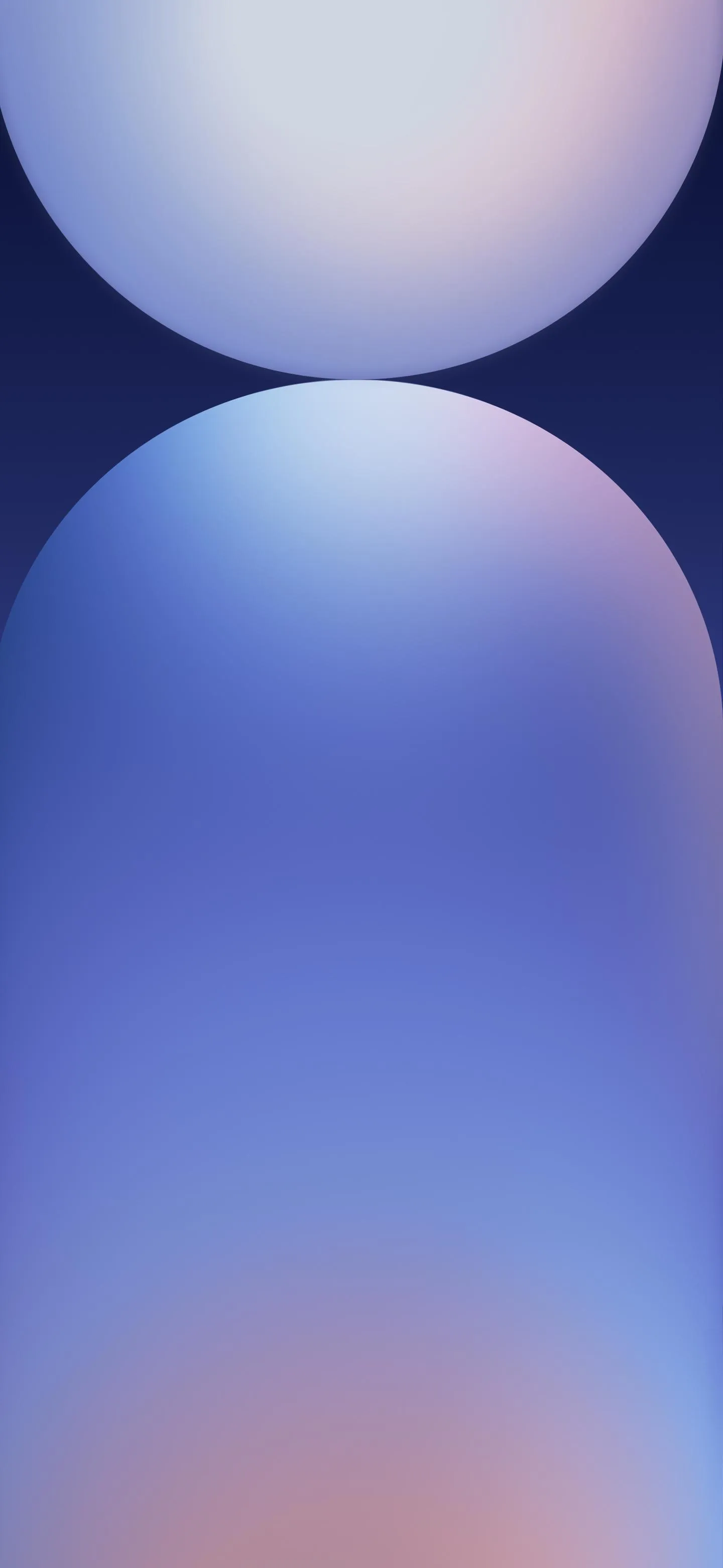 Stylish Dual Blue Gradient Sphere Wallpaper for Phones