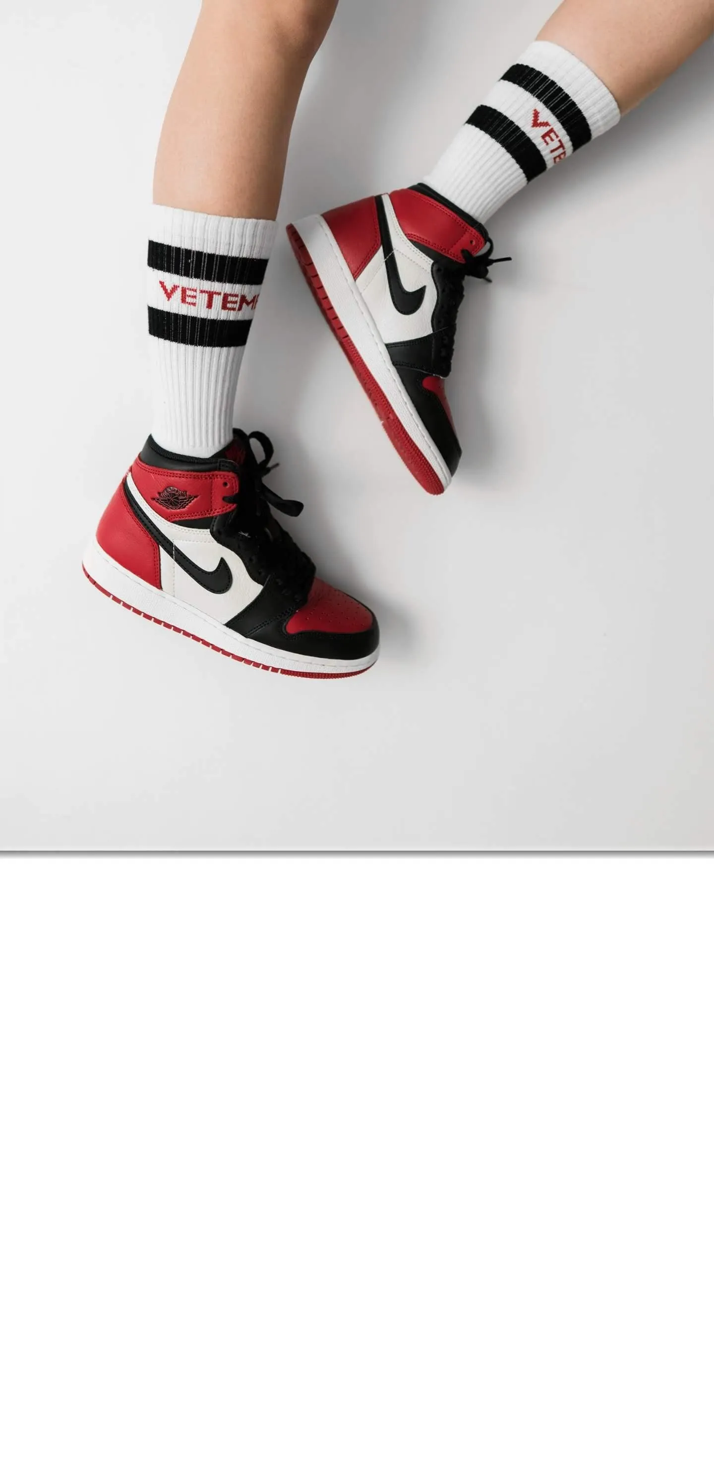 Stylish Sneakers Aesthetic on White Mobile Wallpaper Design