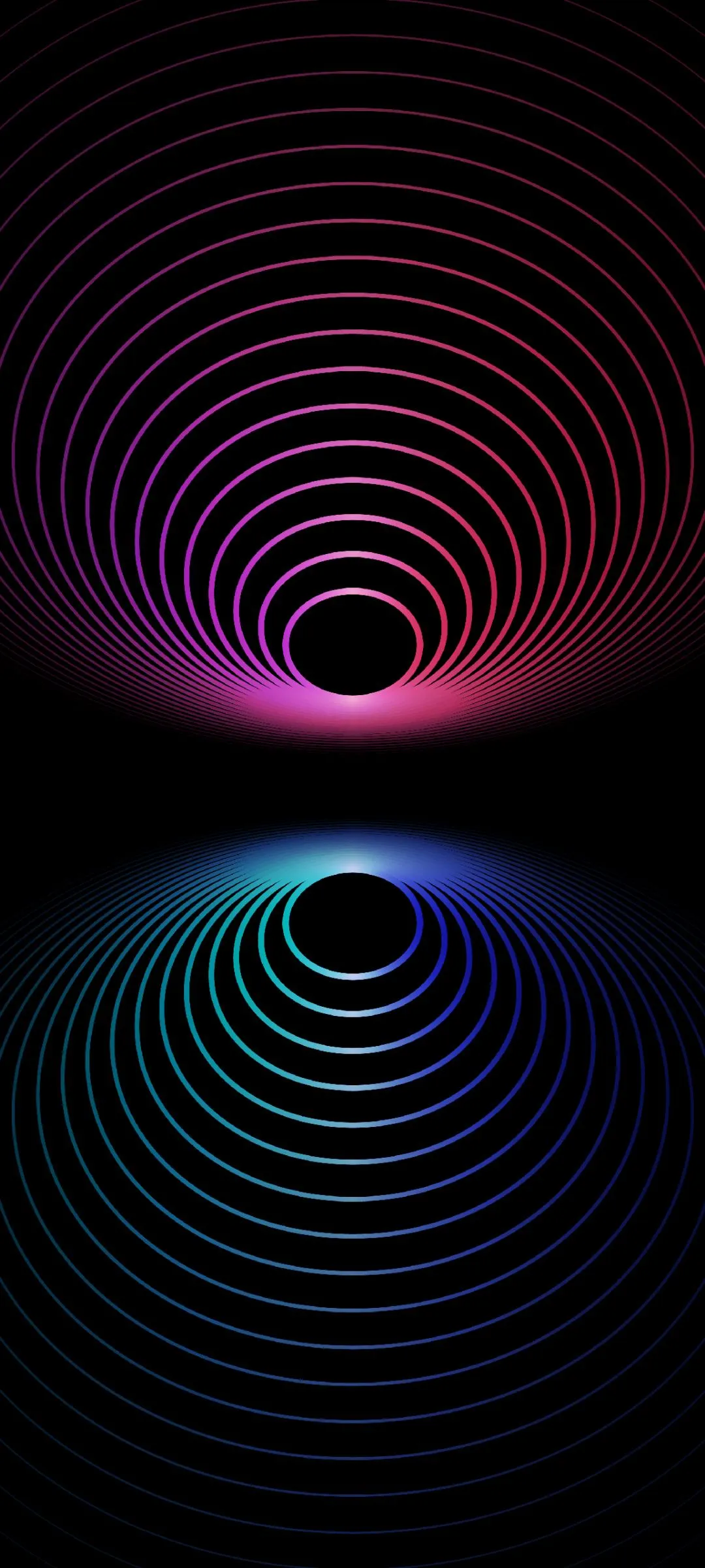 Symmetrical Light Rings Forming a Deep Abstract Tunnel